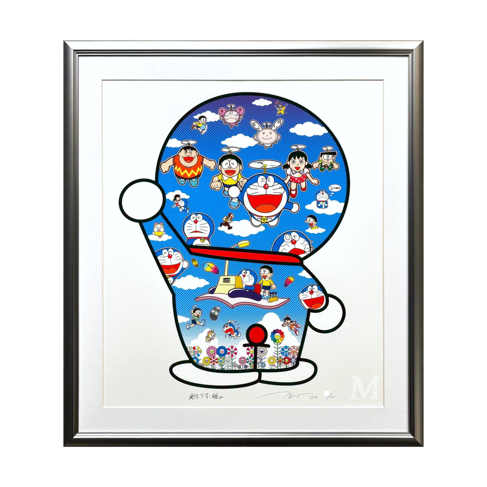 村上隆 (Takashi Murakami)「青空の下のドラえもん達」ART GALLERY M 村上隆 (Takashi Murakami)「青空の下のドラえもん達」ART GALLERY M