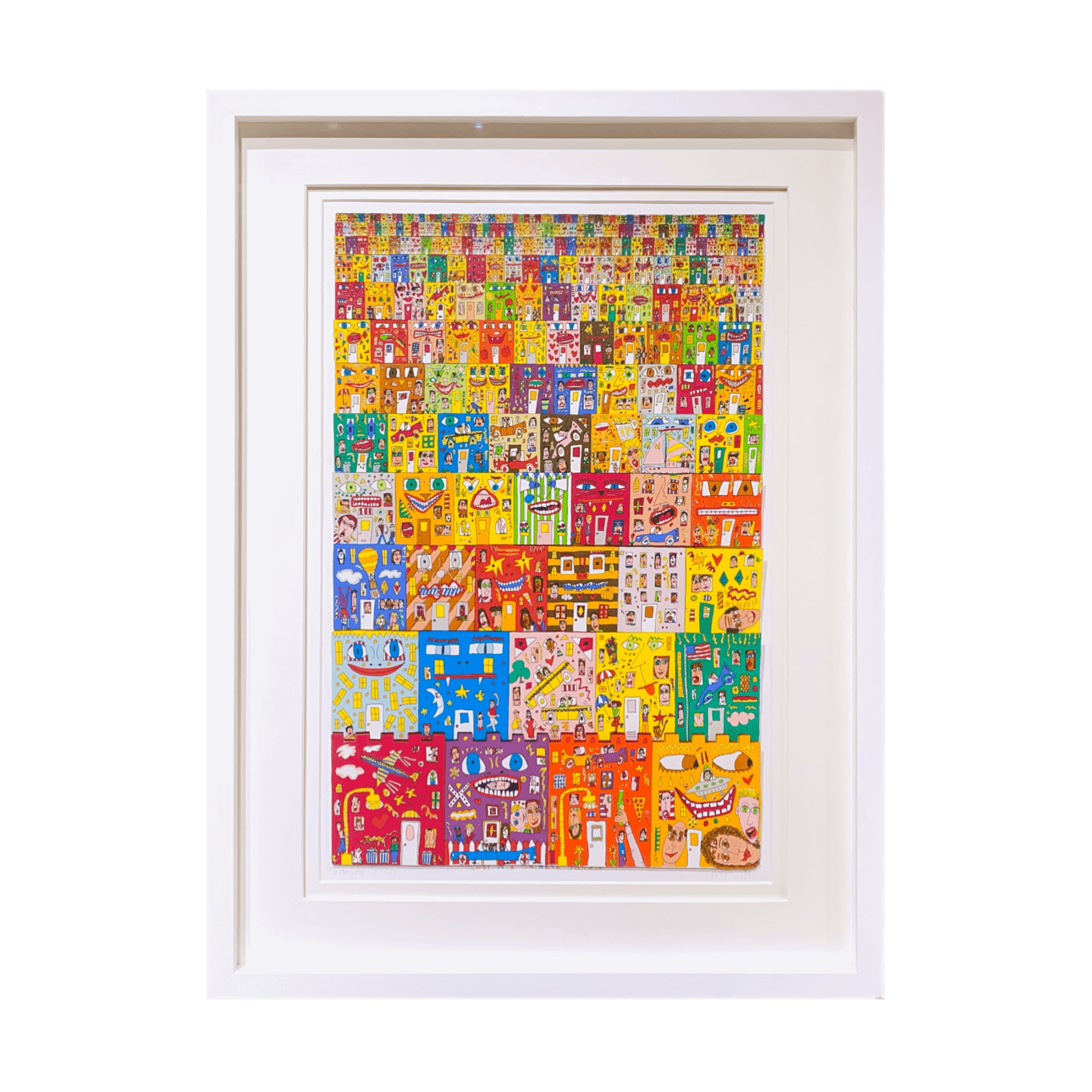 james rizzi ジェームス リジィ 額装ポスター ② ジェームス・リジィ(James Rizzi)「LOST IN A CONCRETE JUNGLE