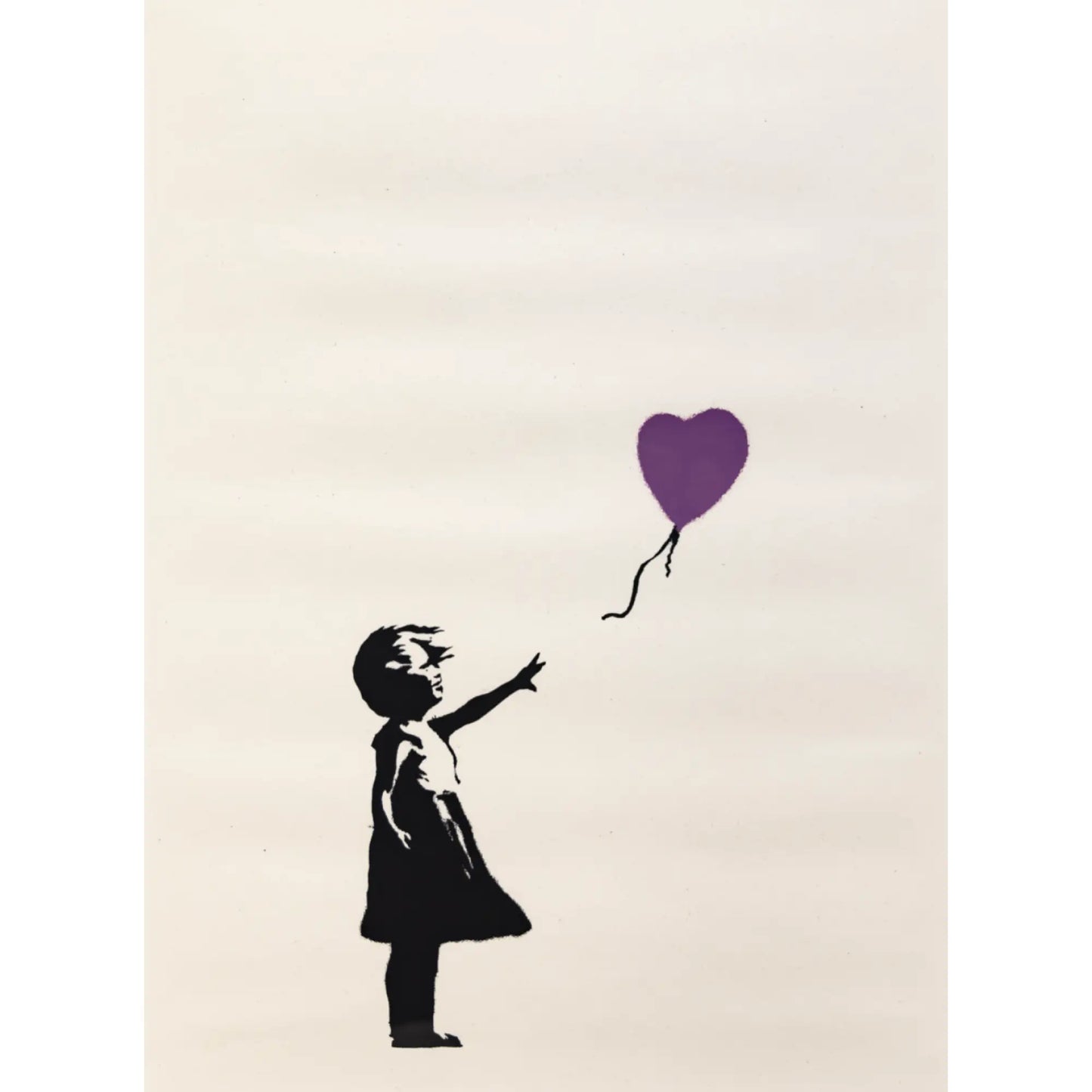 Girl with Balloon (PURPLE)/WCP Reproduction