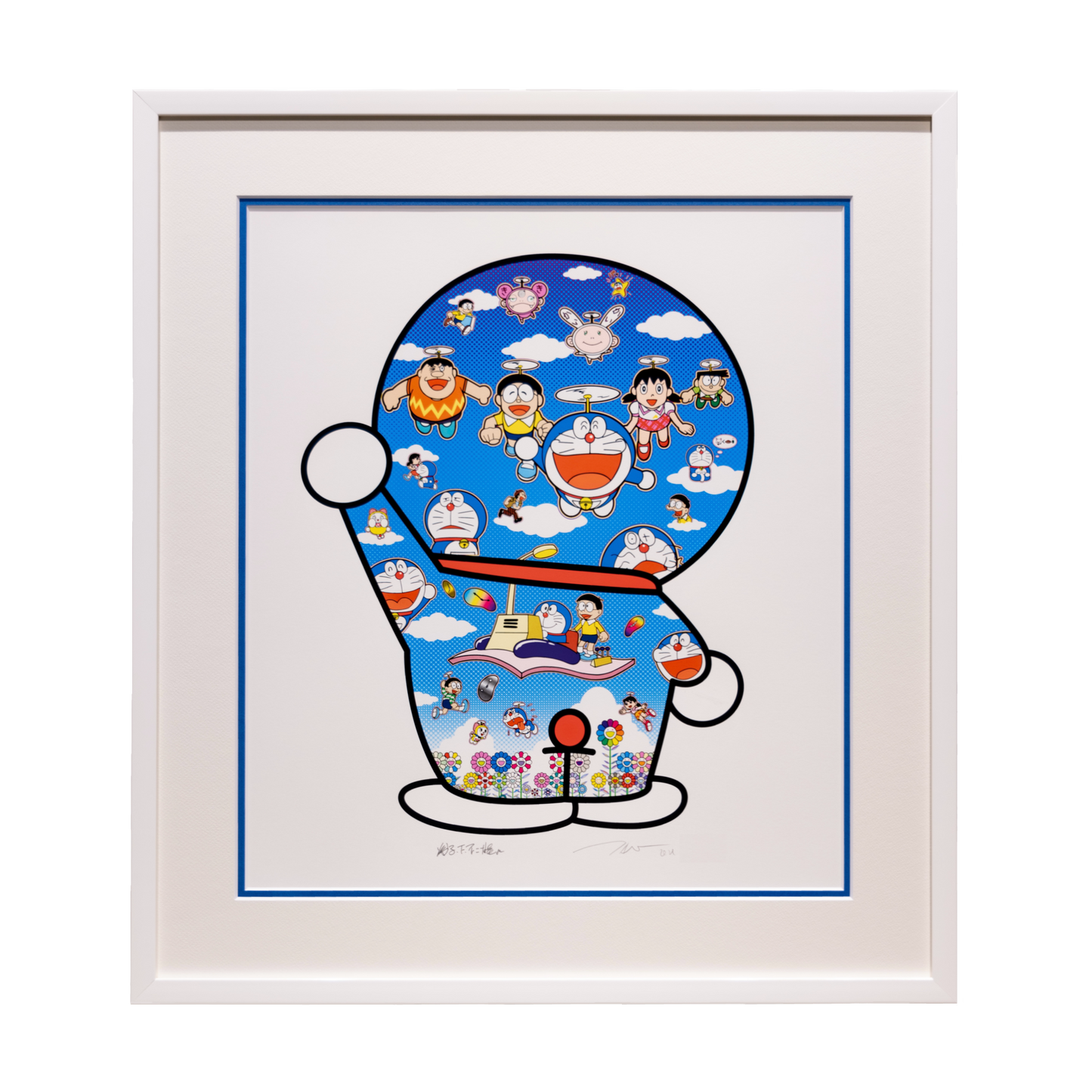 青空の下のドラえもん達