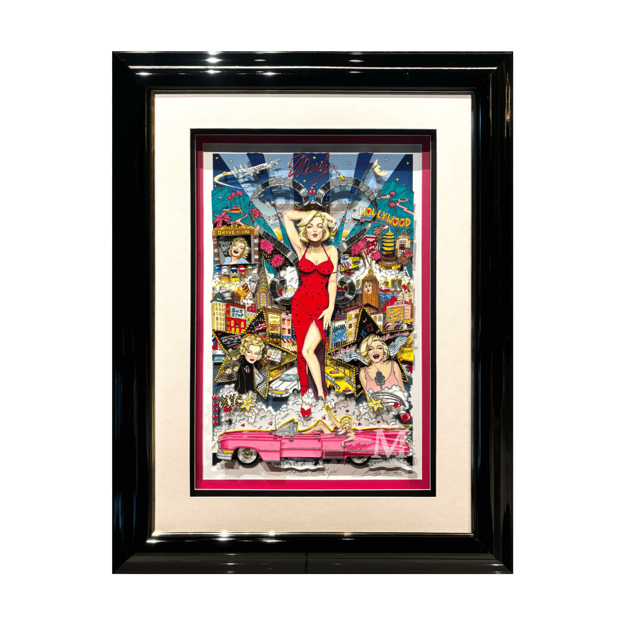 希少チャールズファジーノ フォーエバー マリリン DX版 3Ｄアート 希少チャールズファジーノ フォーエバー マリリン DX版 3Dアート