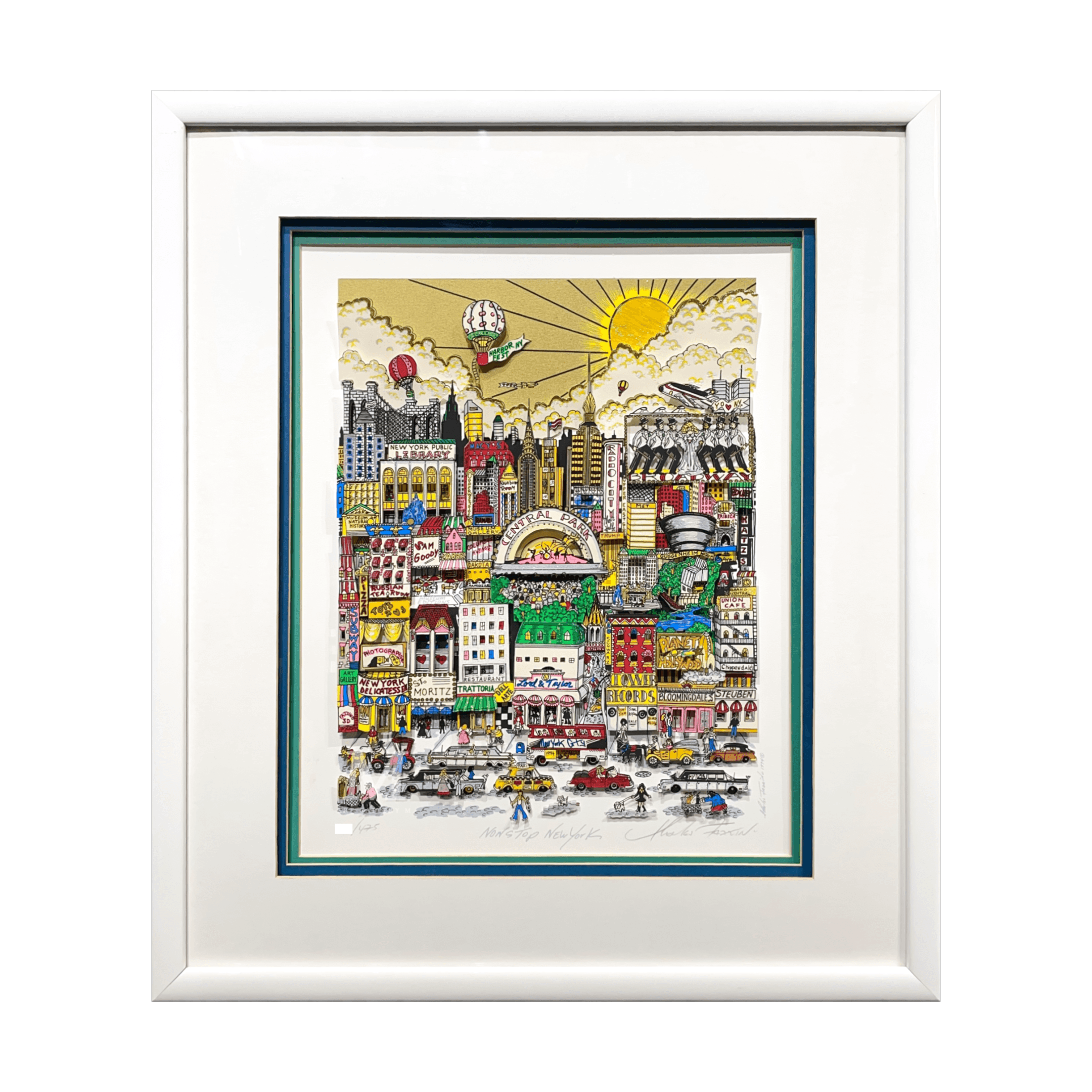 チャールズ・ファジーノ (Charles Fazzino)「Nonstop New York」ART