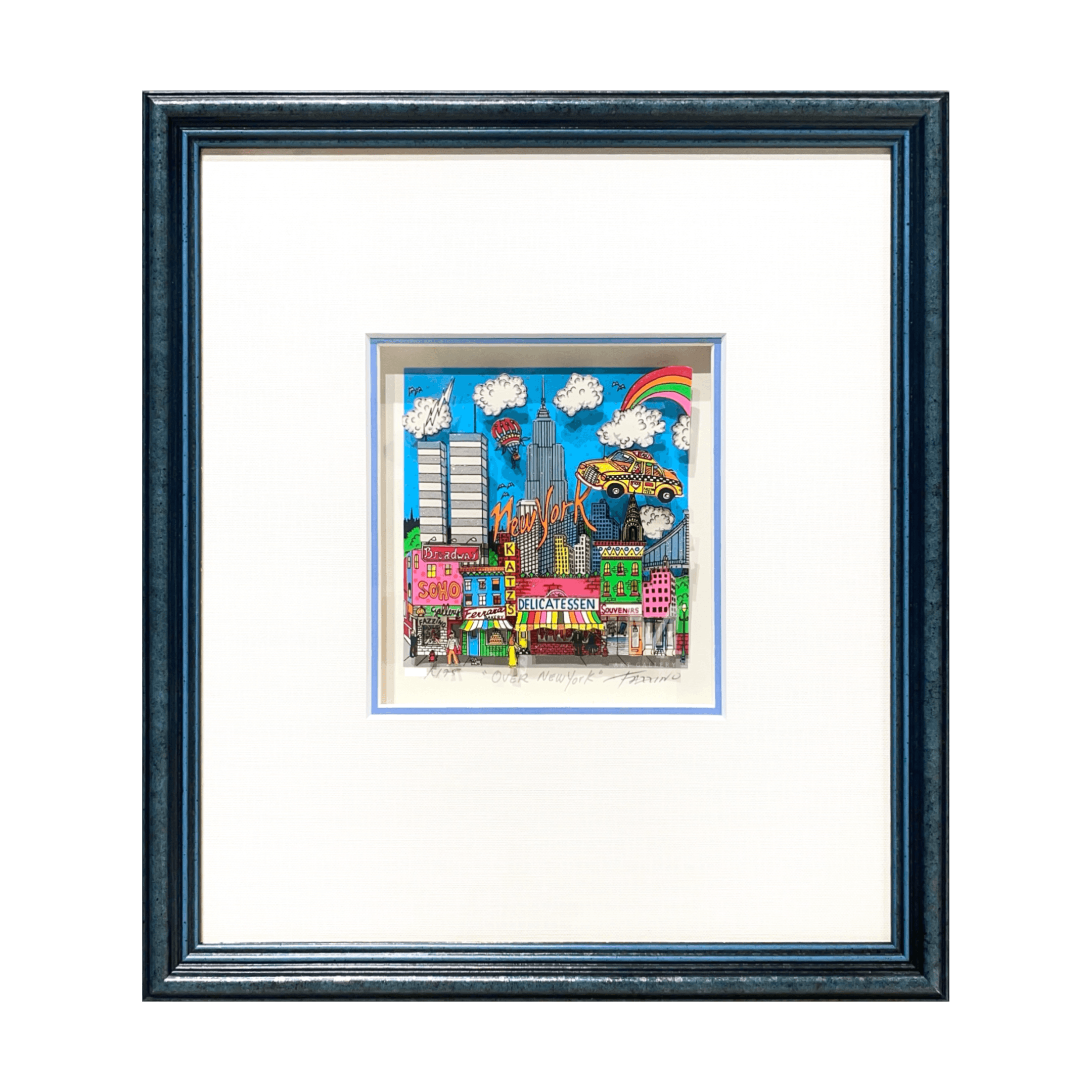 チャールズファジーノ Stars Over LA サイン付 チャールズ・ファジーノ (Charles Fazzino)「Over New York」ART GALLERY M