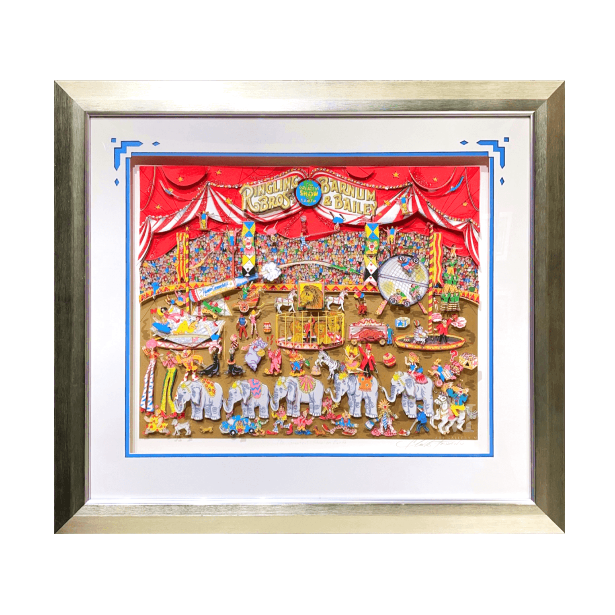 チャールズ・ファジーノ (Charles Fazzino)「The Greatest Show on チャールズ・ファジーノ (Charles Fazzino)「The Greatest Show on