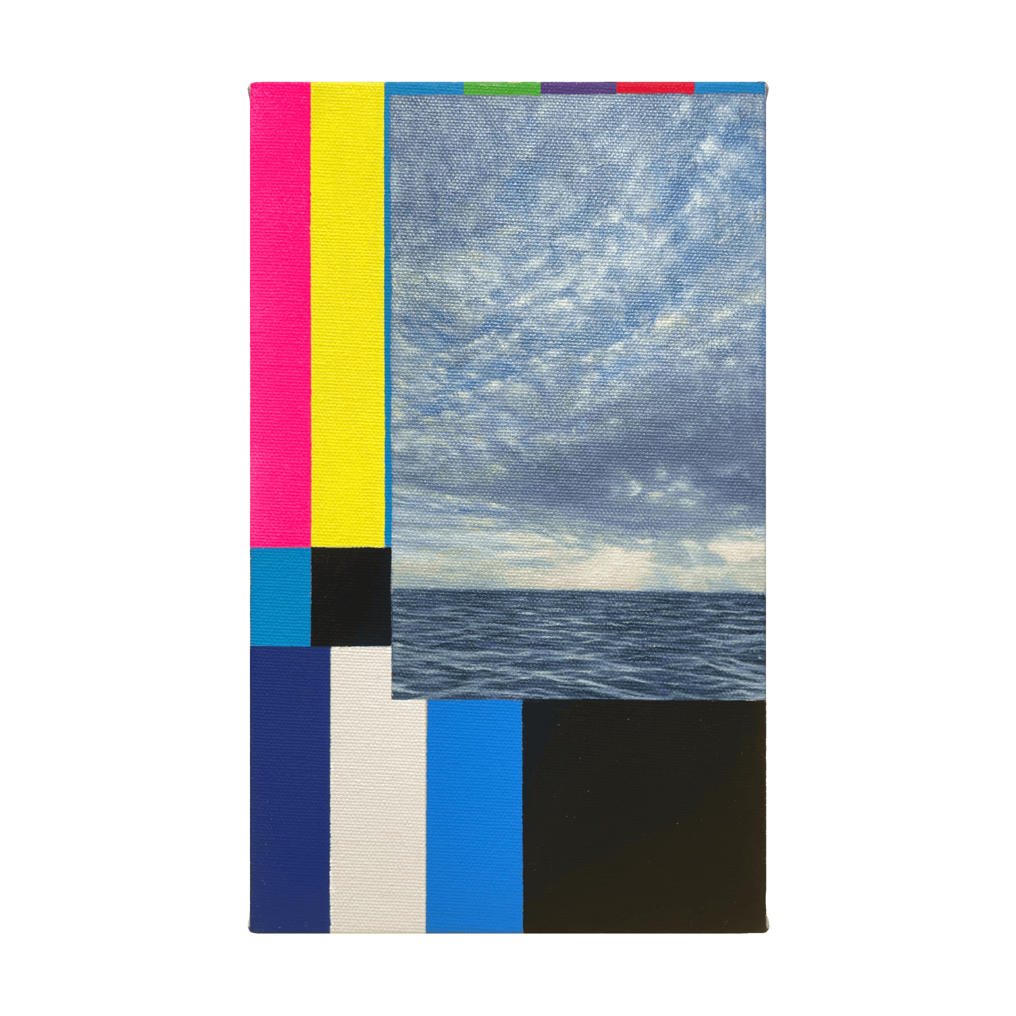 猪瀬直哉 (Naoya Inose)「Snap painting with color bar with the sea