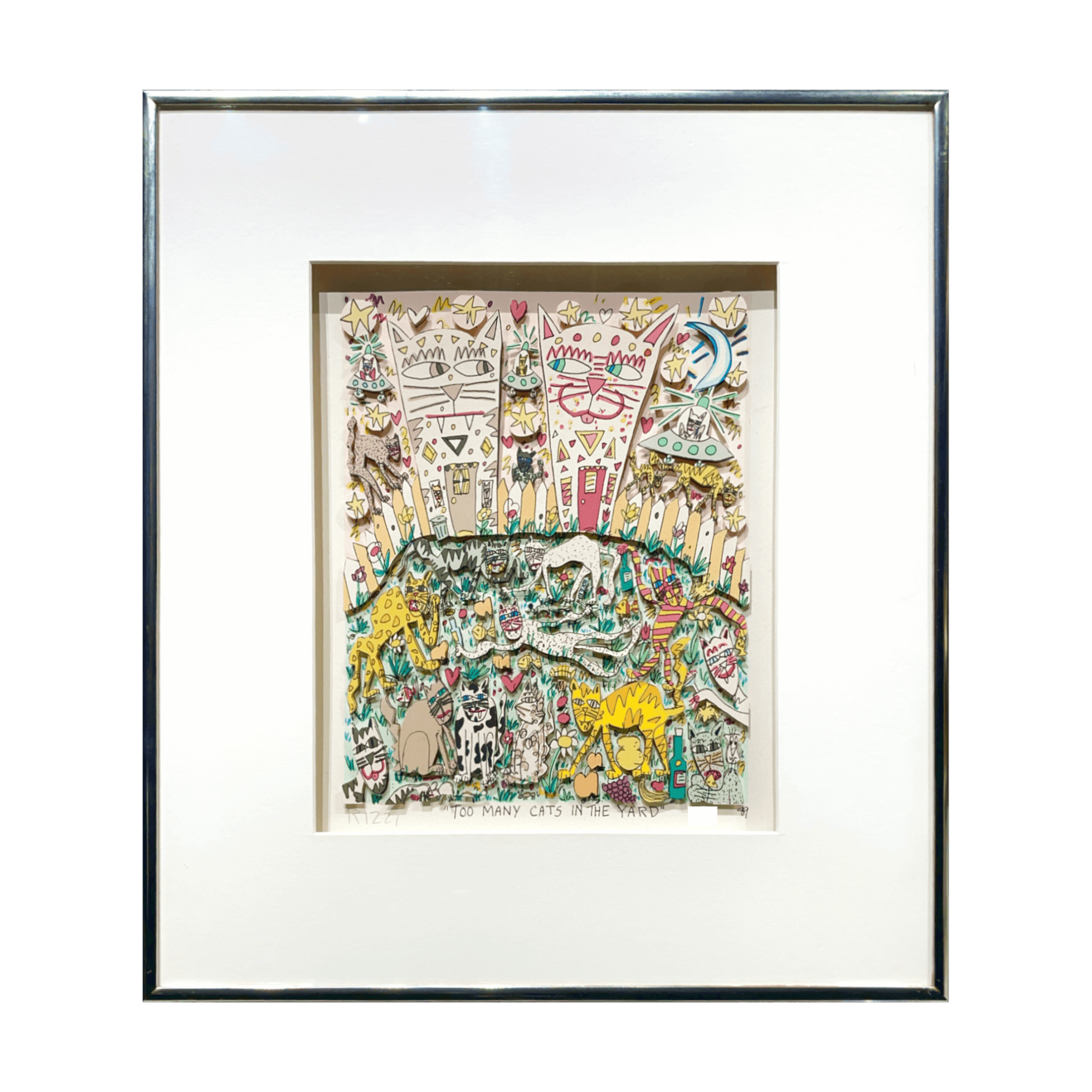 ジェームスリジィ James Rizzi James Rizzi (ジェームス・リジィ)「TOO MANY CATS IN THE YARD