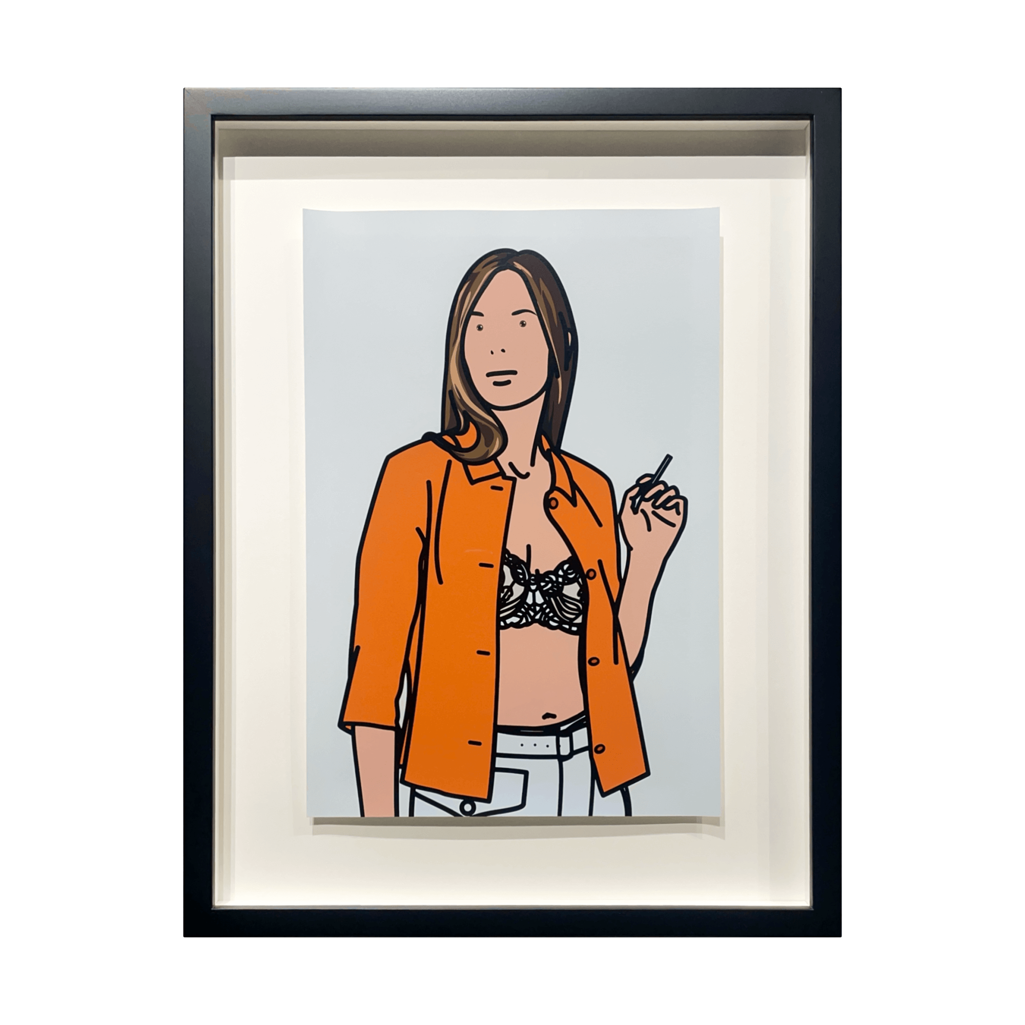 ジュリアン・オピー (Julian Opie)「Ruth smoking 1. 2005」ART GALLERY M ジュリアン・オピー (Julian Opie)「Ruth smoking 1. 2005」ART GALLERY M