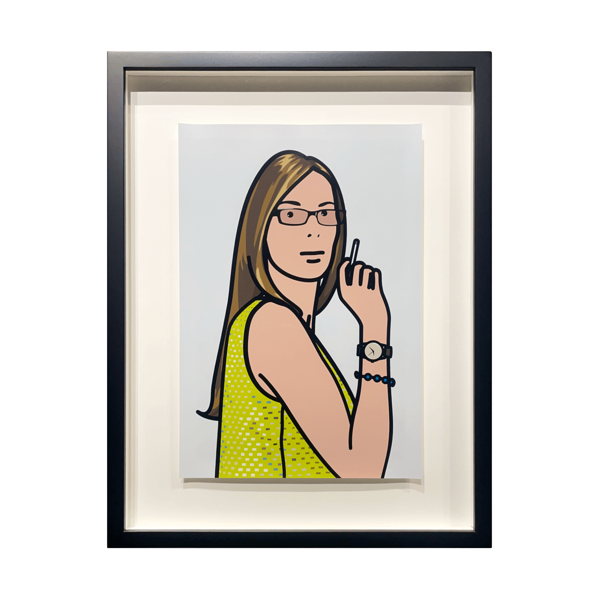 ジュリアン・オピー (Julian Opie)「Ruth smoking 2. 2005」ART GALLERY M ジュリアン・オピー (Julian Opie)「Ruth smoking 2. 2005」ART GALLERY M