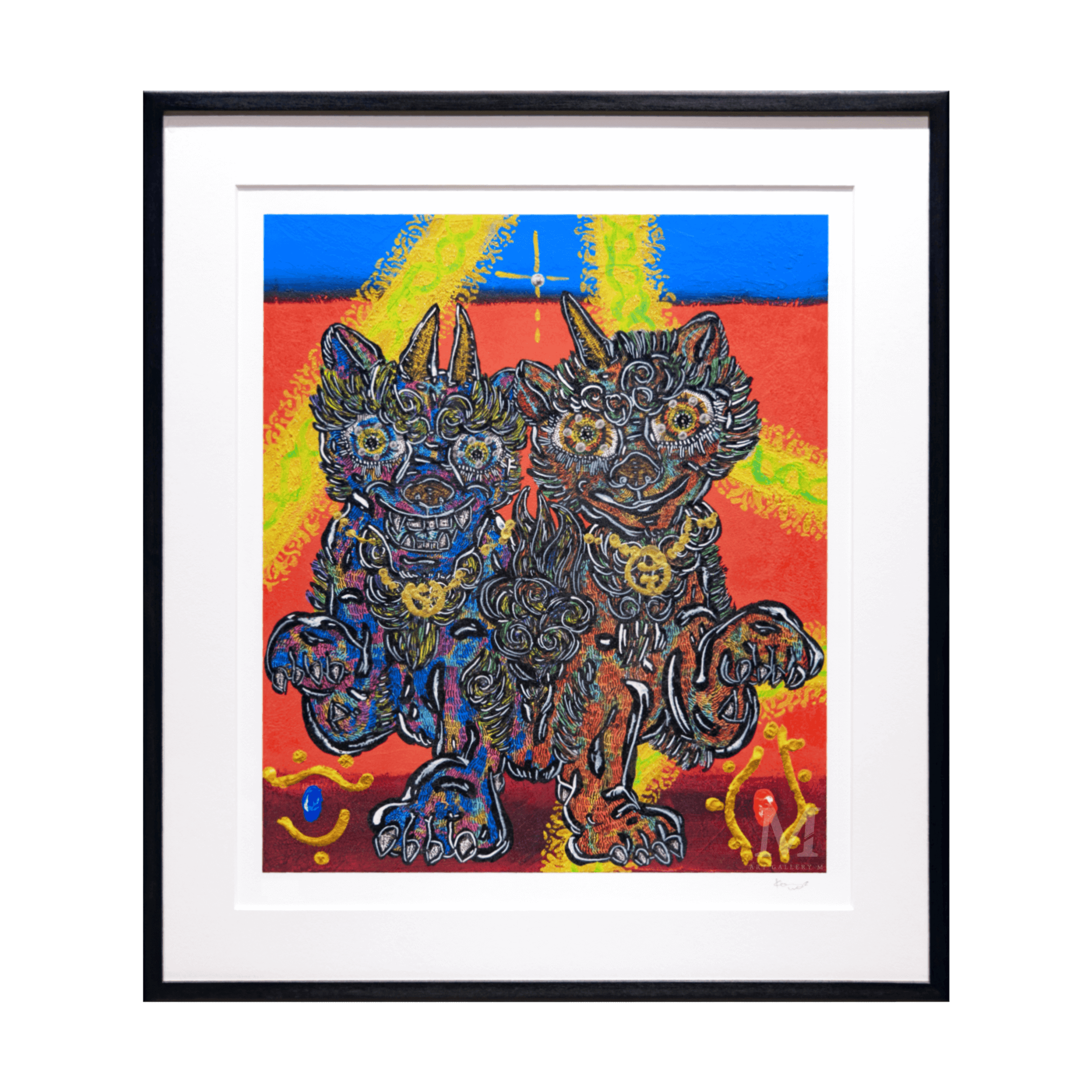 小松美羽 (Miwa Komatsu)「狛犬様 三心一体」ART GALLERY M 小松美羽 (Miwa Komatsu)「狛犬様 三心一体」ART GALLERY M