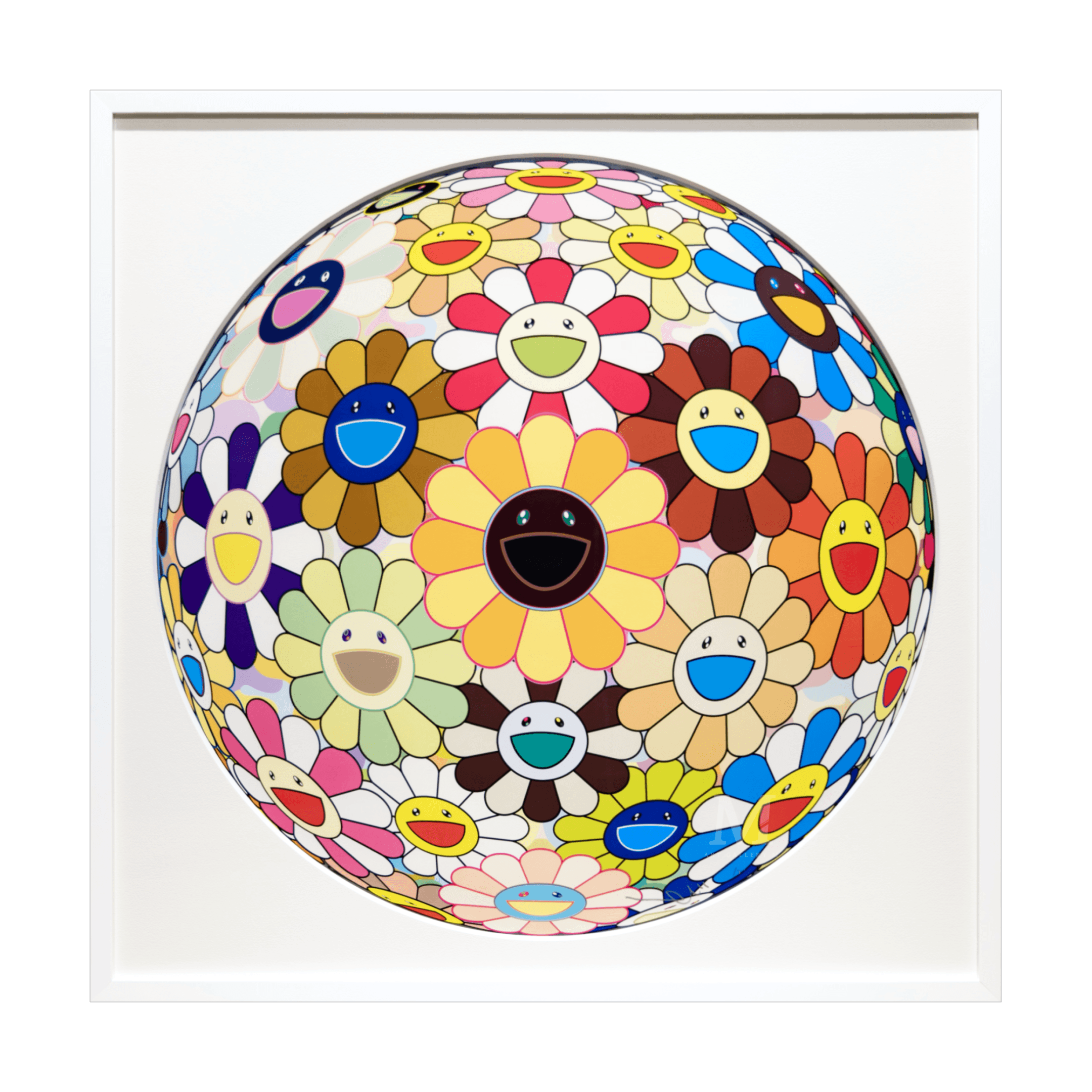 村上隆　フラワーボール 村上隆 (Takashi Murakami)｢フラワーボール(3-D)ひまわり」ART GALLERY M