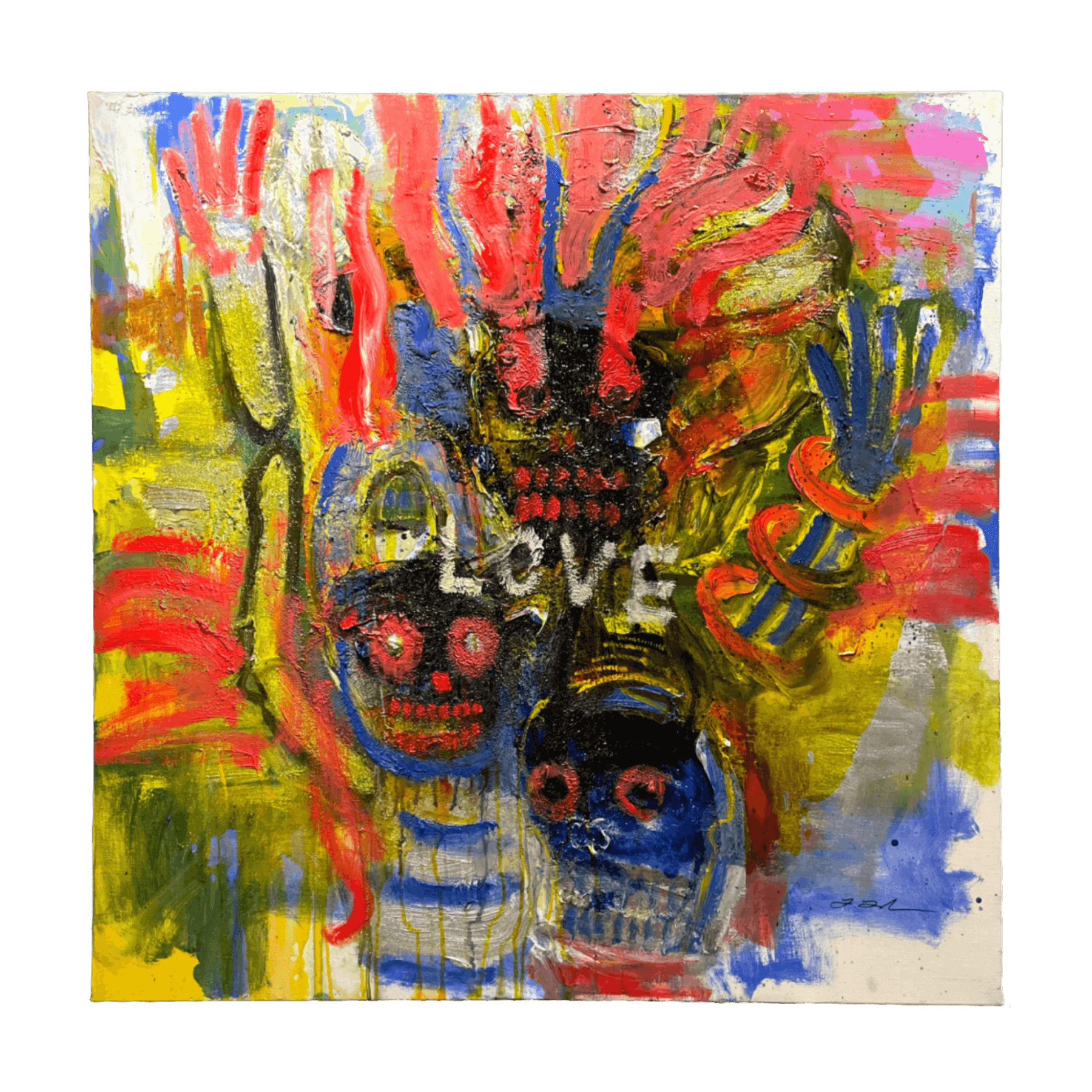 田中拓馬 Takuma Tanaka art 油彩 原画 田中拓馬(Takuma Tanaka)「God's Scream」ART GALLERY M