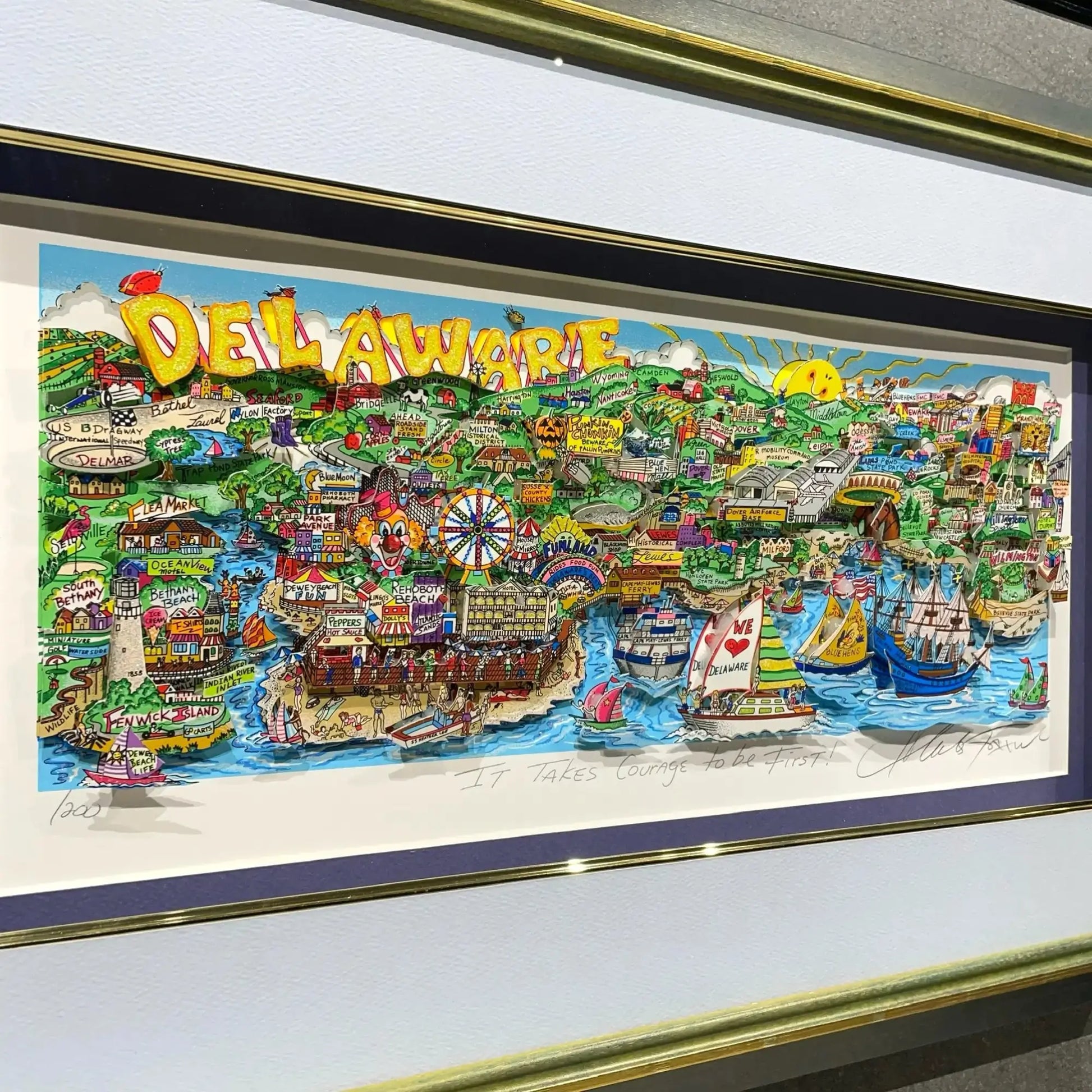 Charles Fazzino (チャールズ・ファジーノ)「It Takes Courage to be