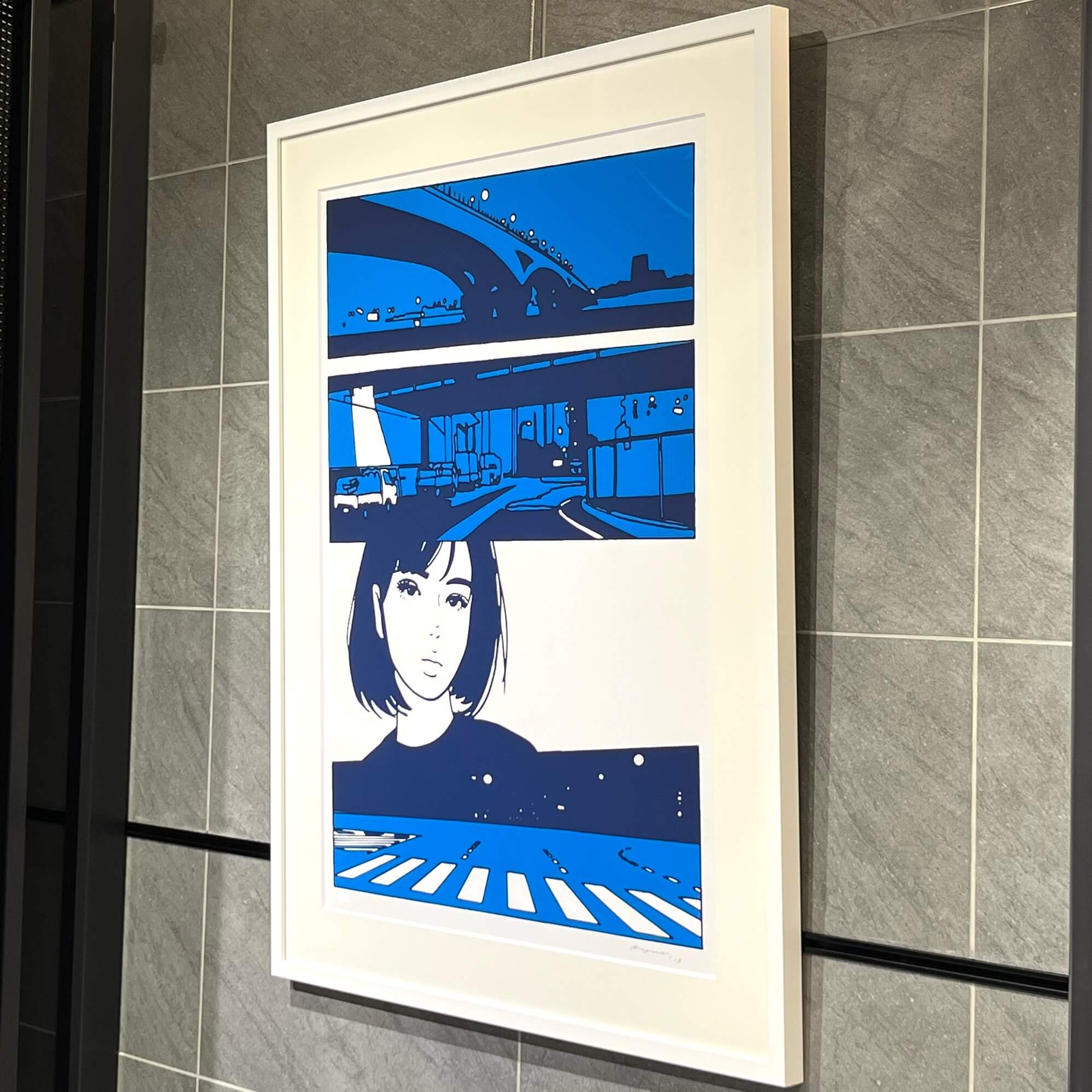 KYNE CHARI&CO Untitled (背景青) KYNE (キネ)「Untitled, 2019」ART GALLERY M