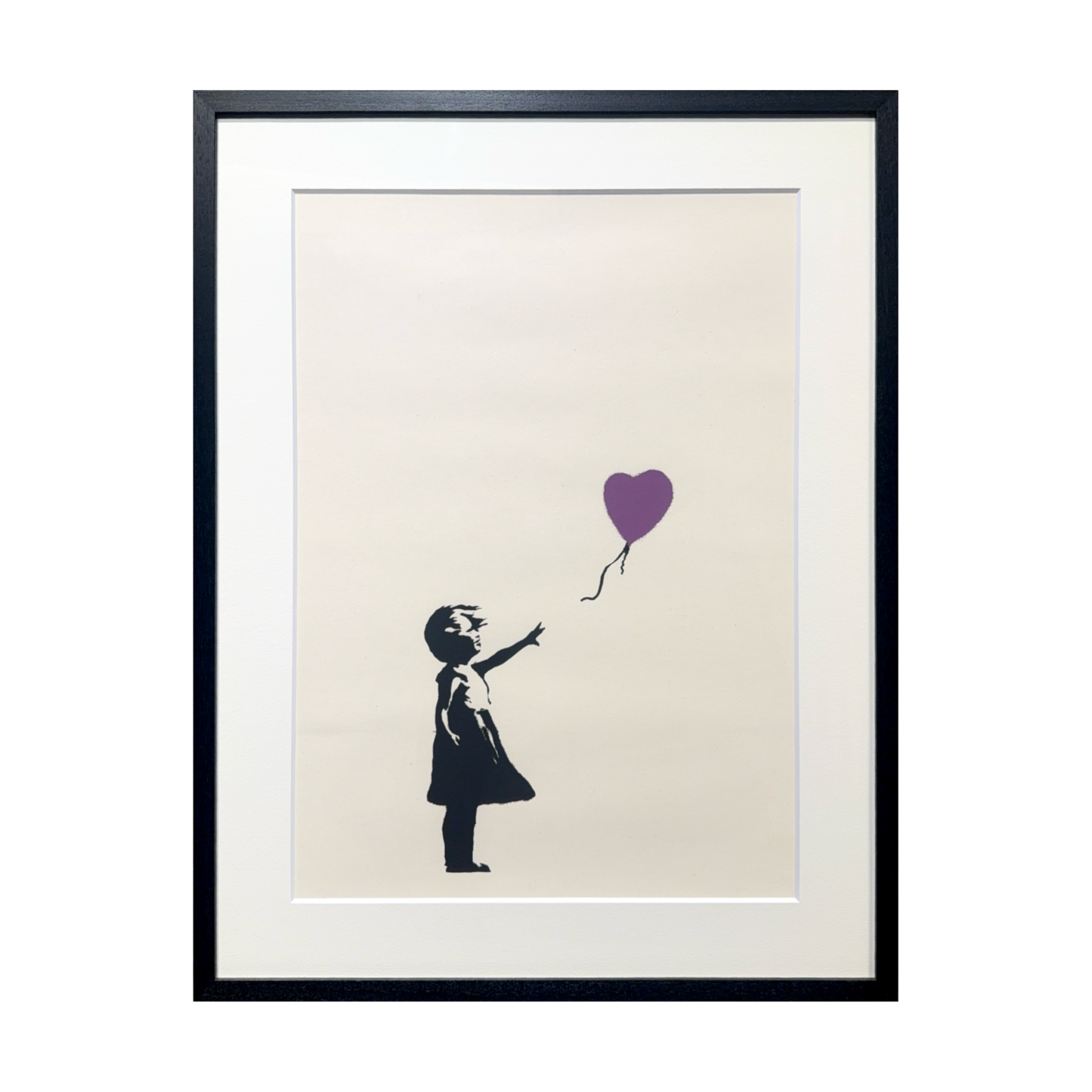 バンクシー (Banksy)「Girl with Balloon (PURPLE)／WCP Reproduction
