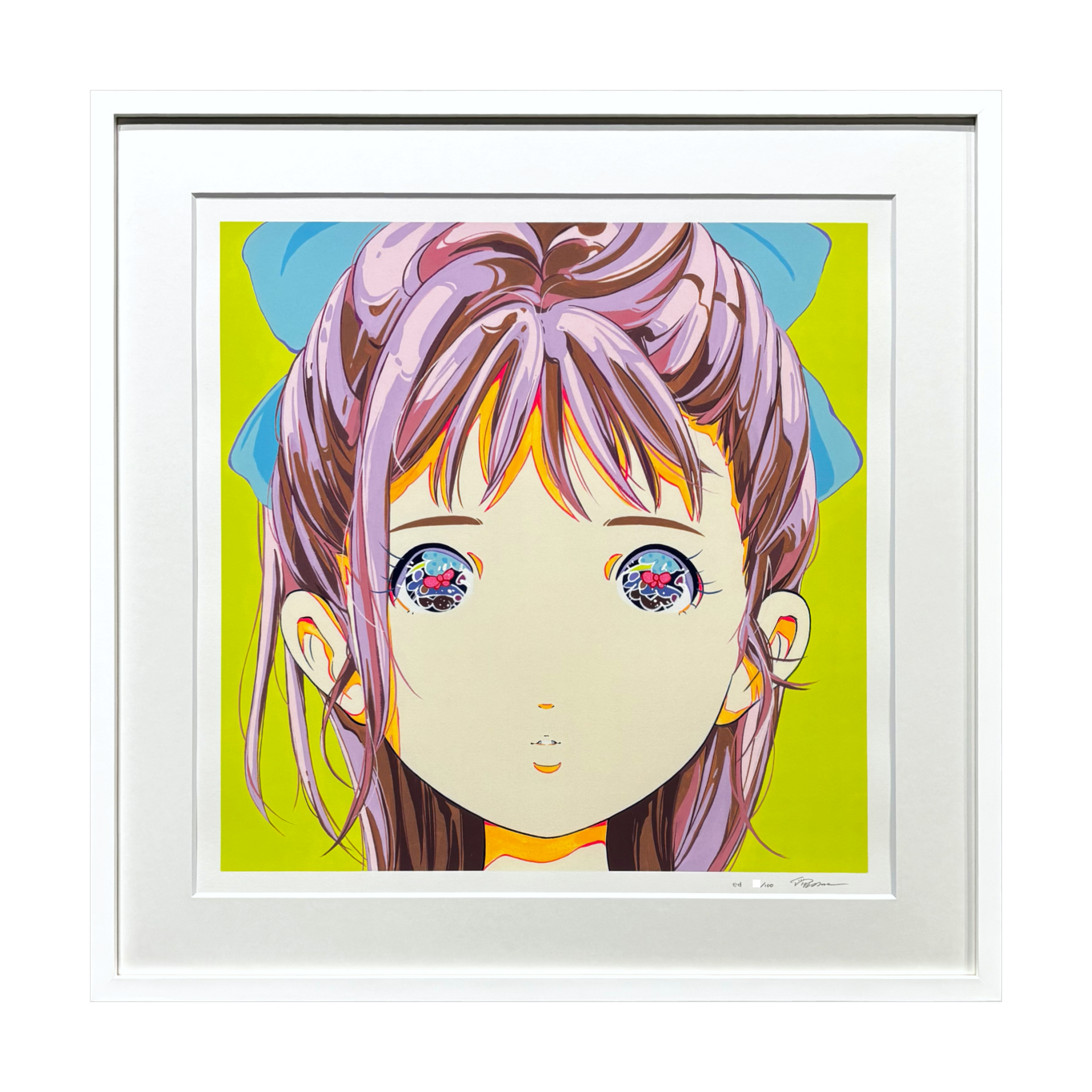 愛⭐︎まどんな シルクスクリーン版画 ≪彼女の顔が思い出せない -たぁこ-≫ 加藤愛/愛☆まどんな (Ai Kato/Ai☆Madonna)「彼女の顔が思い出せない