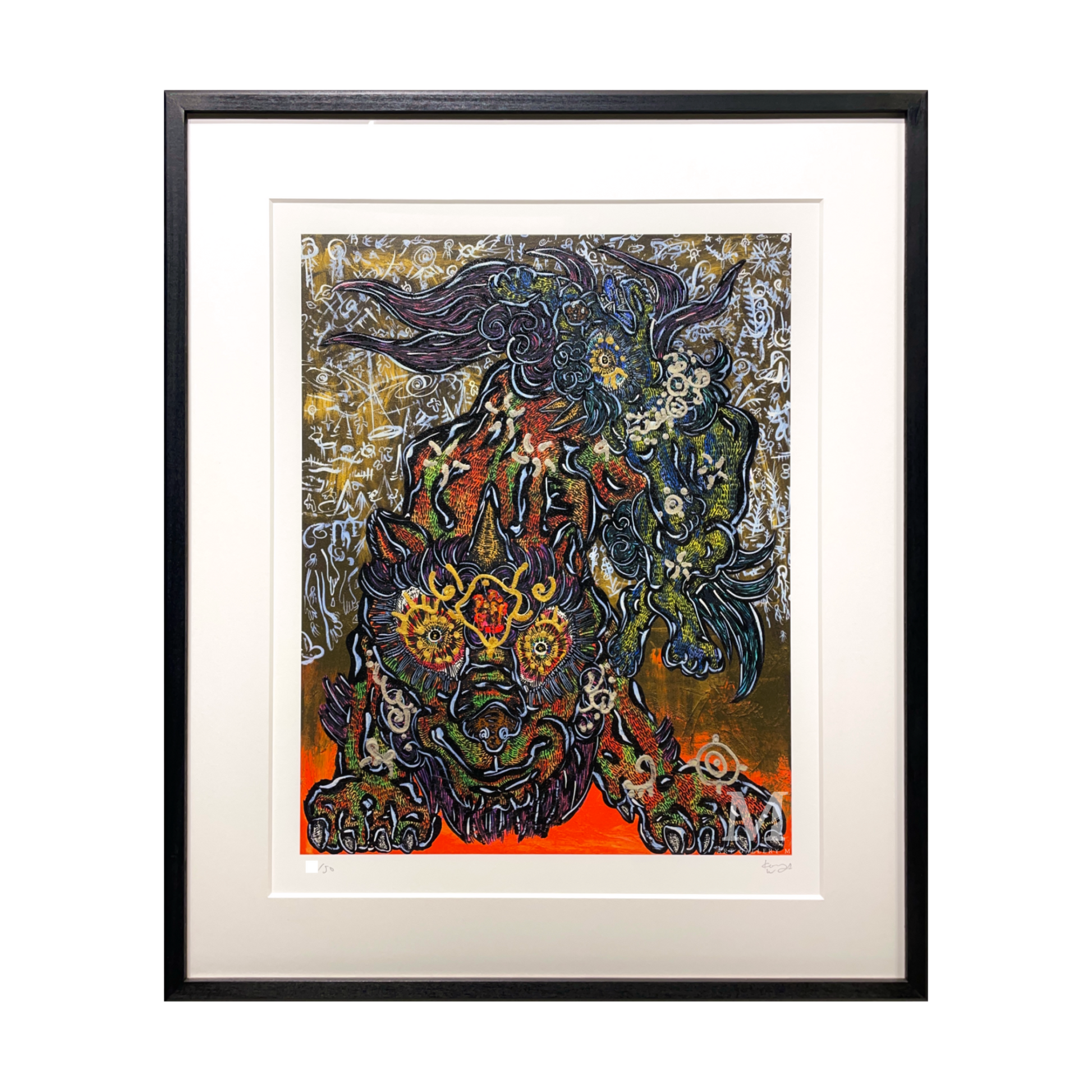 小松美羽 (Miwa Komatsu)「様々なイメージを明確へと誘う一対の狛犬