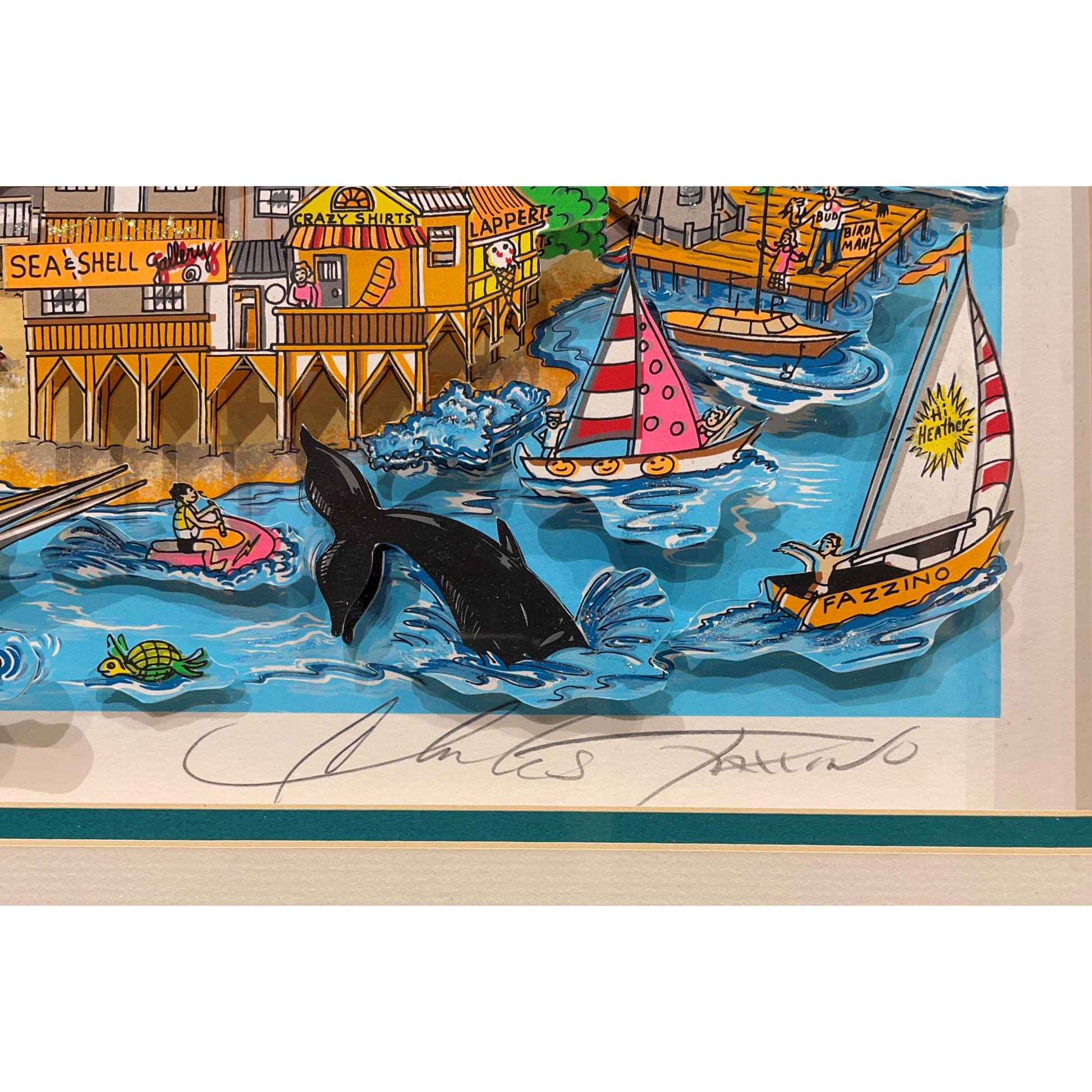 チャールズ・ファジーノ (Charles Fazzino)「From Maui with Love」ART チャールズ・ファジーノ (Charles Fazzino)「From Maui with Love」ART