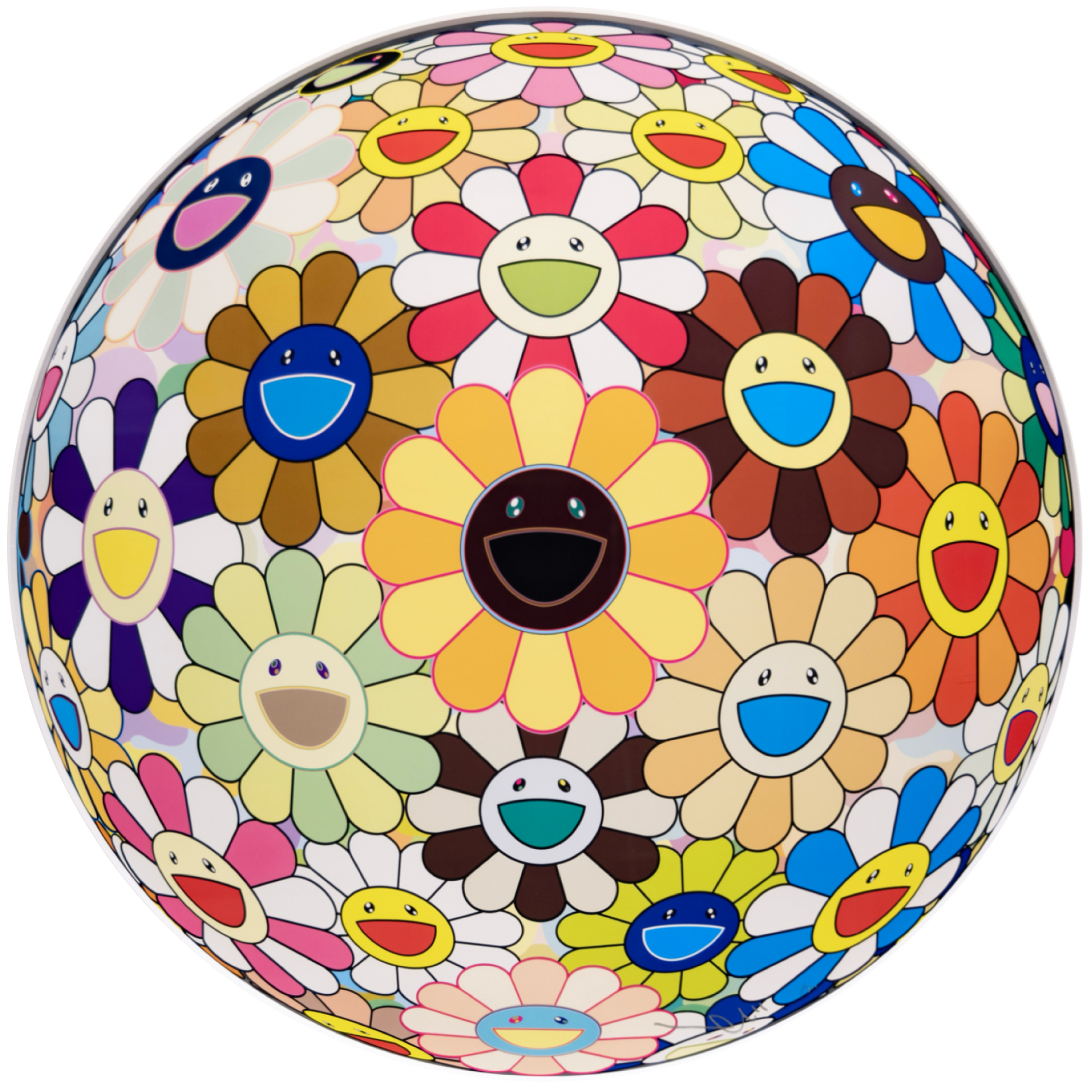 【予約受付中】 村上隆(Takashi Murakami)「フラワーボール(3-D)ひまわり」ART 版画