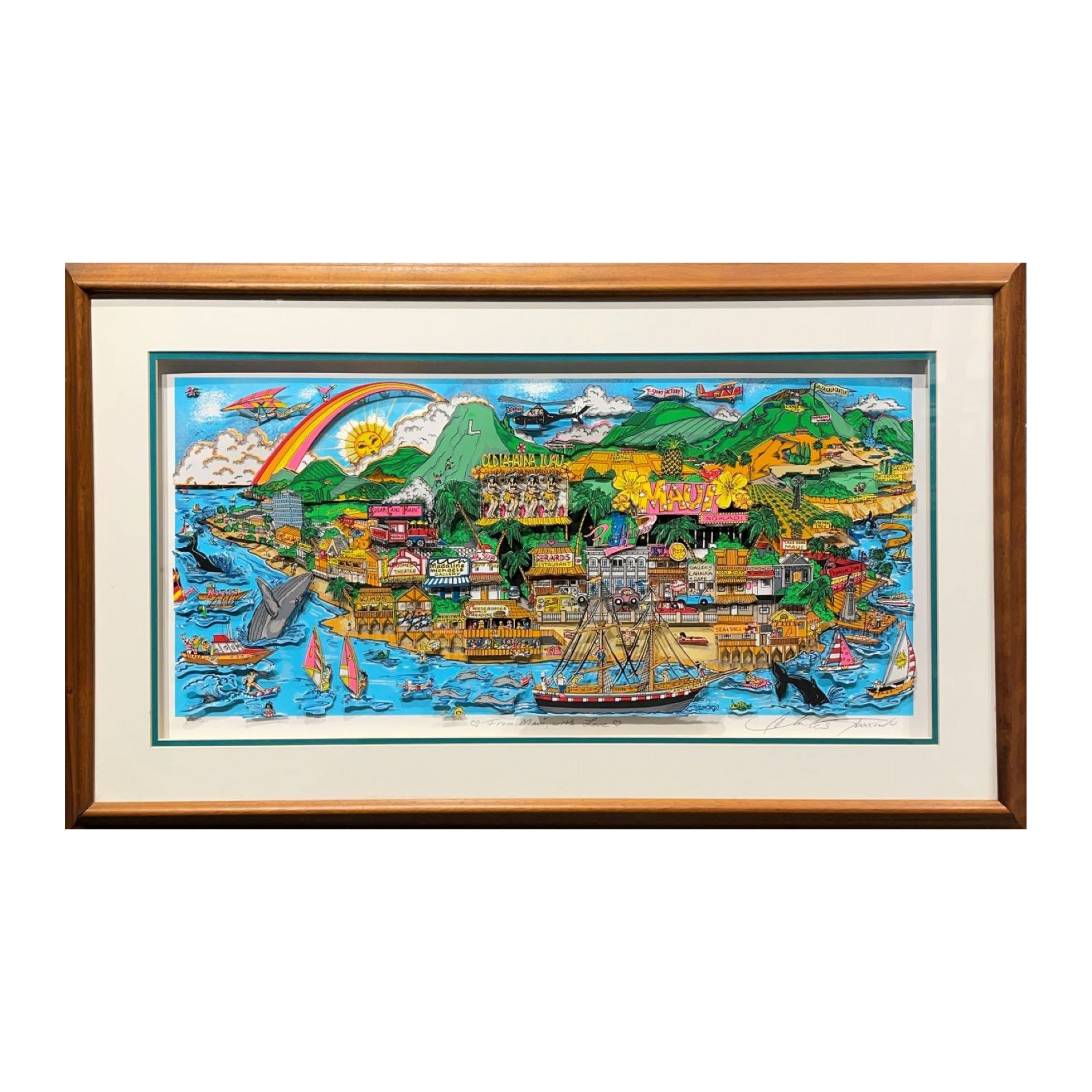 チャールズ・ファジーノ (Charles Fazzino)「From Maui with Love」ART