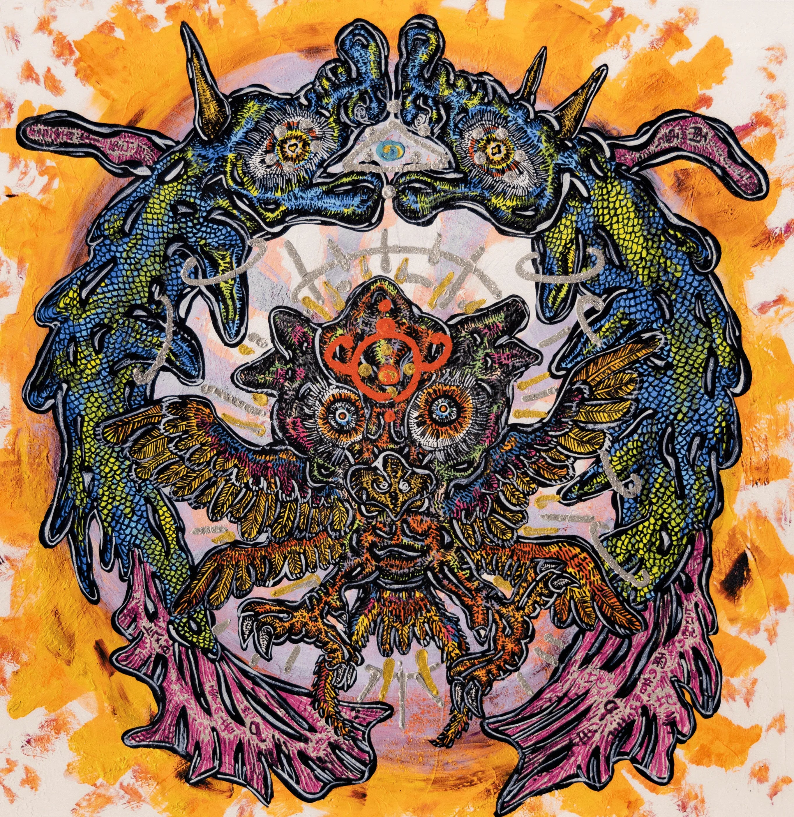 小松美羽 版画 狛犬様 三心一体 ED70 小松美羽 版画[ 狛犬様 三心 小松美羽 版画 狛犬様 三心一体 ED70 小松美羽 版画[ 狛犬様 三心