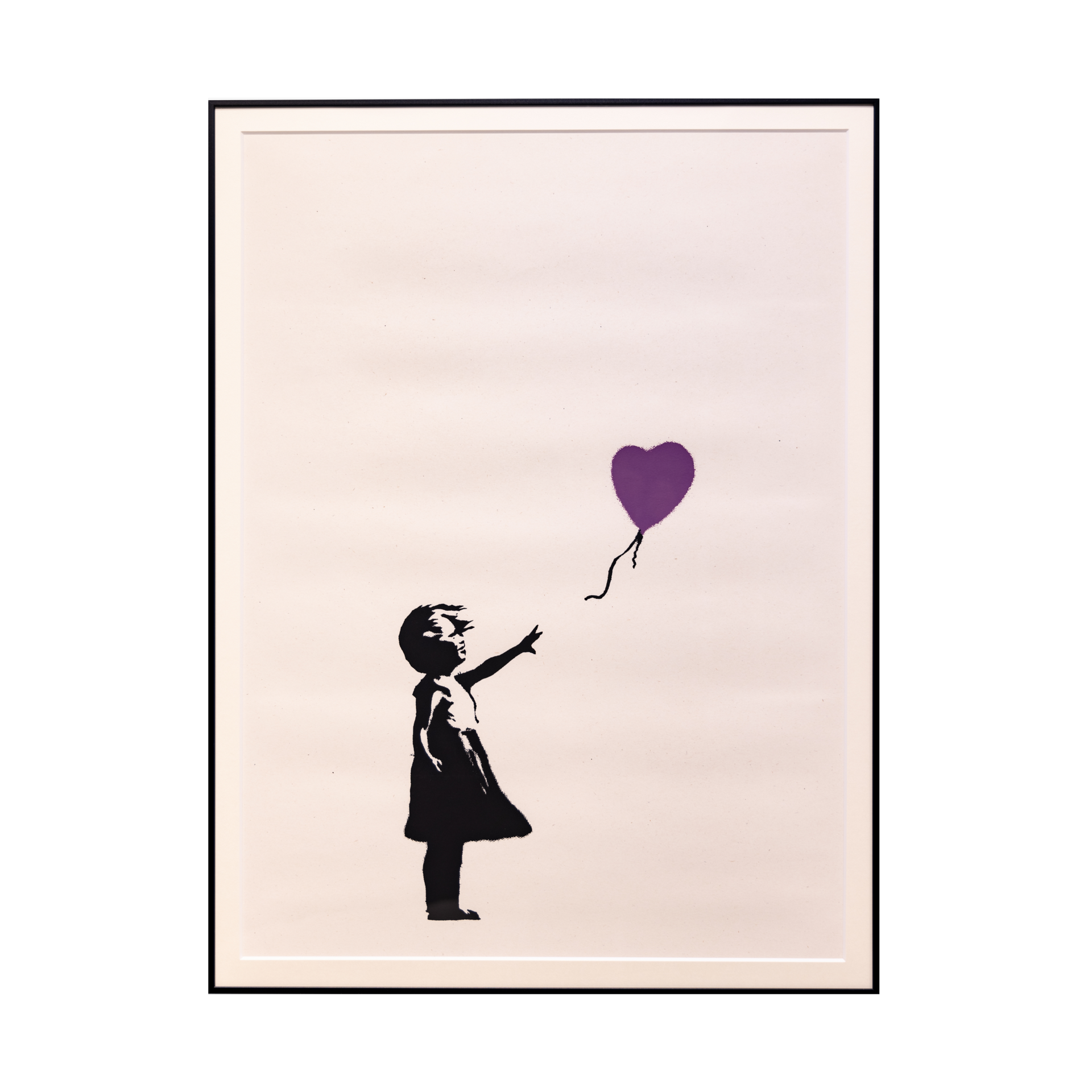 バンクシー(Banksy)「Girl with Balloon(PURPLE)／WCP Reproduction」ART GALLERY M –  ART GARALLEY M