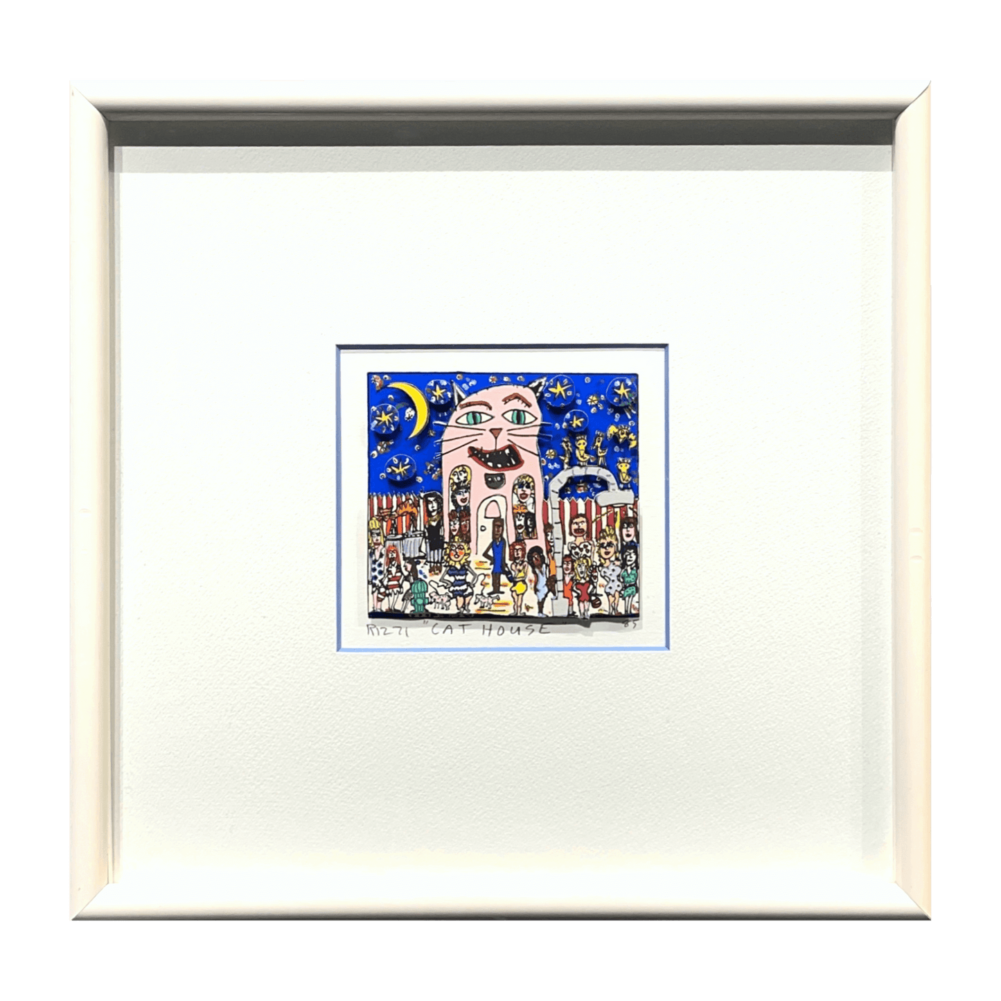 絵画 ジェームス・リジィ RIZZI ジェームス・リジィ(James Rizzi)「CAT HOUSE」ART GALLERY M