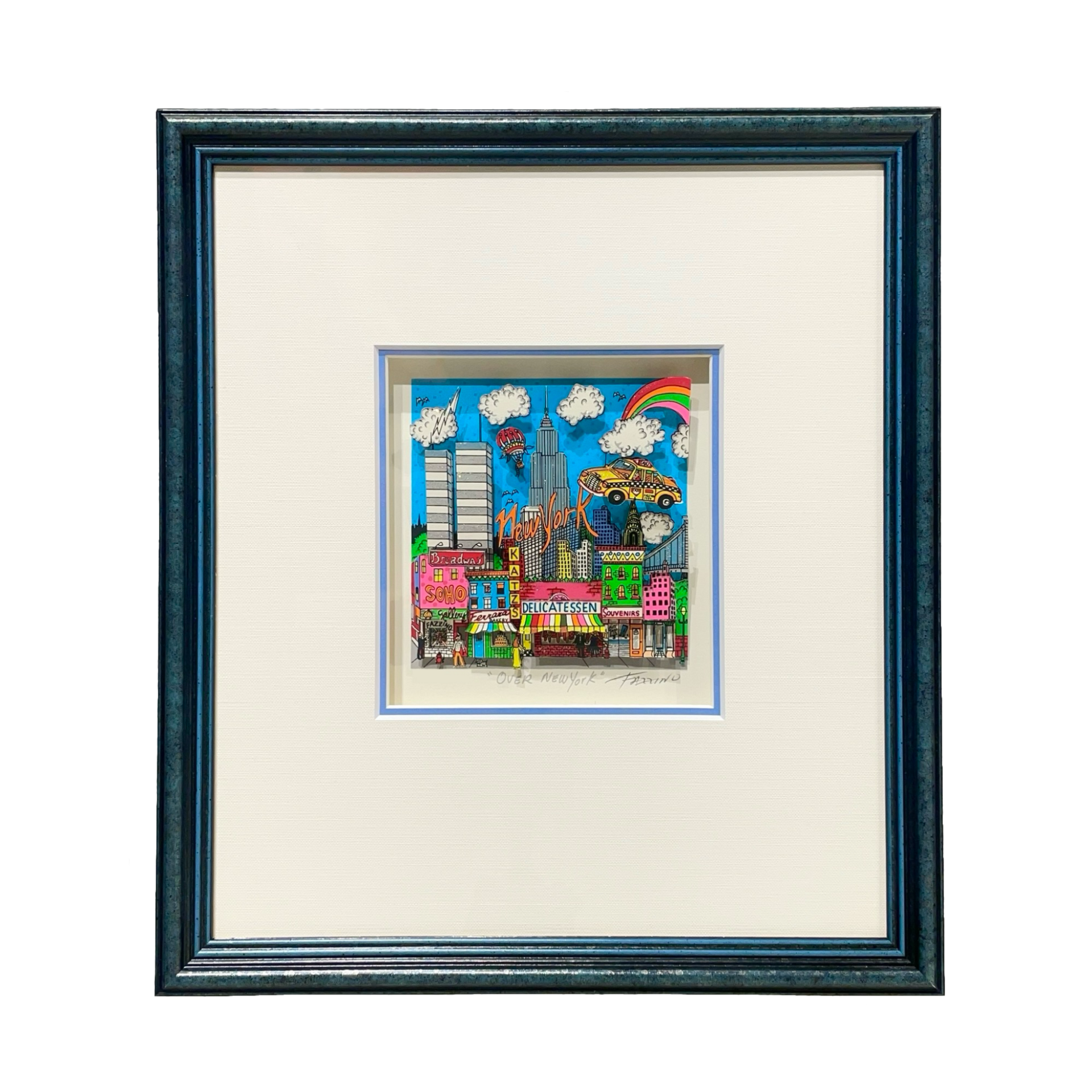 チャールズ・ファジーノ チャールズ・ファジーノ (Charles Fazzino)「Over New York」ART