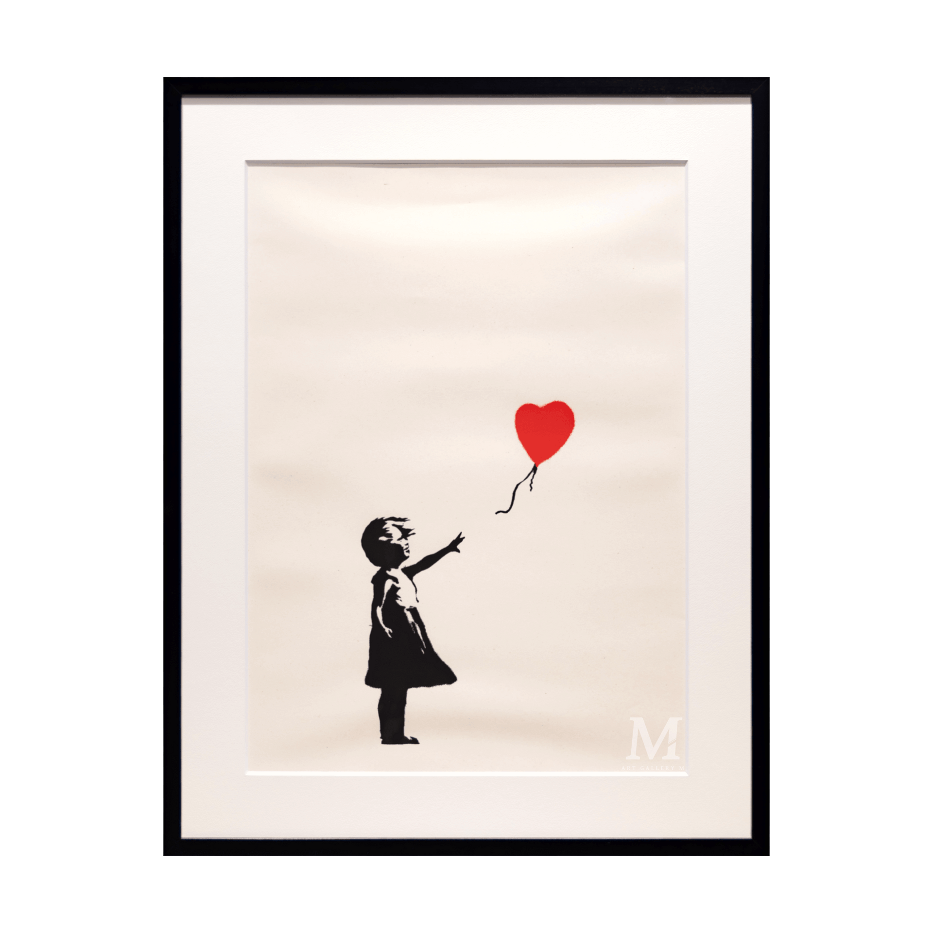 バンクシー (Banksy)「Girl with Balloon (RED)／WCP