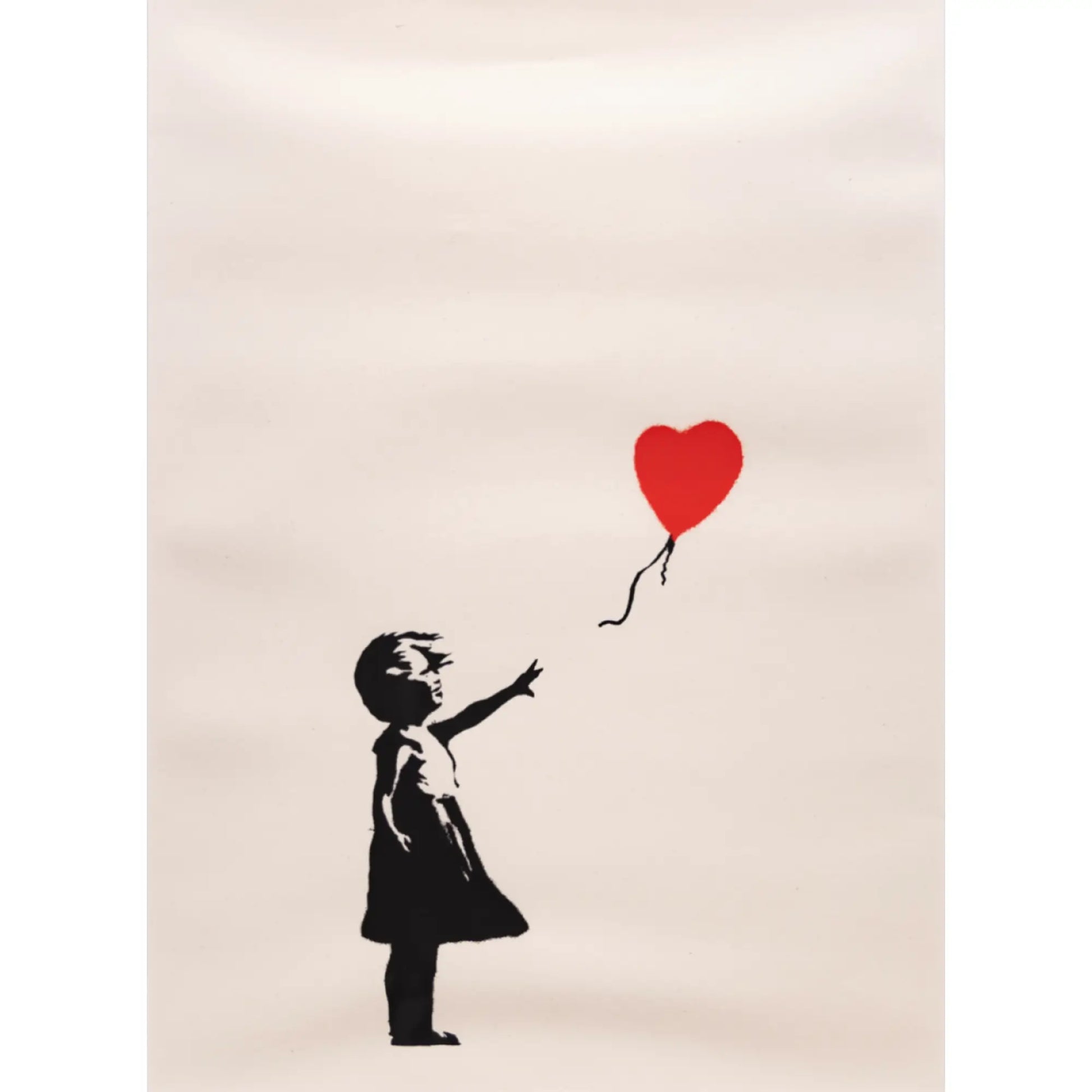 バンクシー (Banksy)「Girl with Balloon (RED)/WCP Reproduction バンクシー (Banksy)「Girl with Balloon (RED)/WCP Reproduction