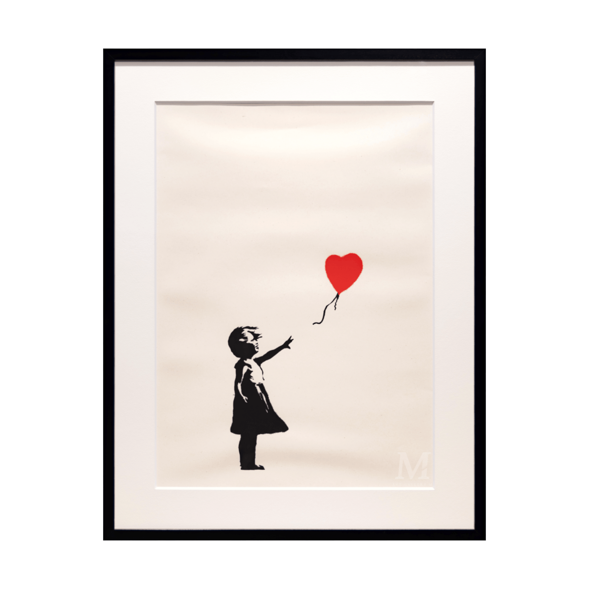 バンクシー (Banksy)「Girl with Balloon (RED)/WCP Reproduction バンクシー (Banksy)「Girl with Balloon (RED)/WCP Reproduction