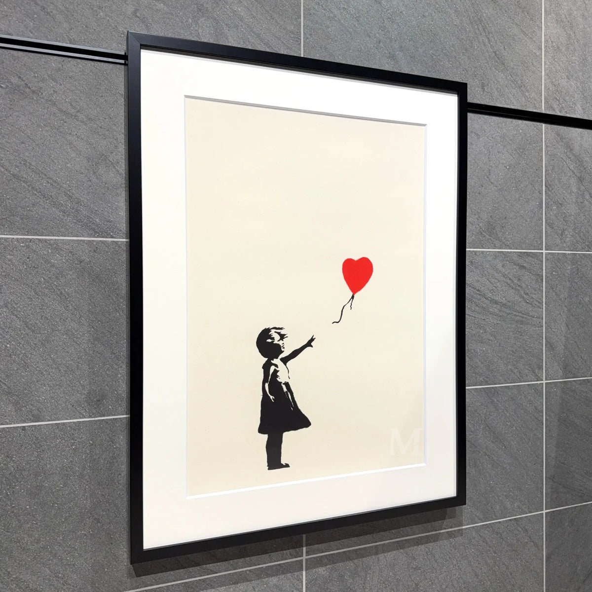 バンクシー (Banksy)「Girl with Balloon (RED)／WCP Reproduction