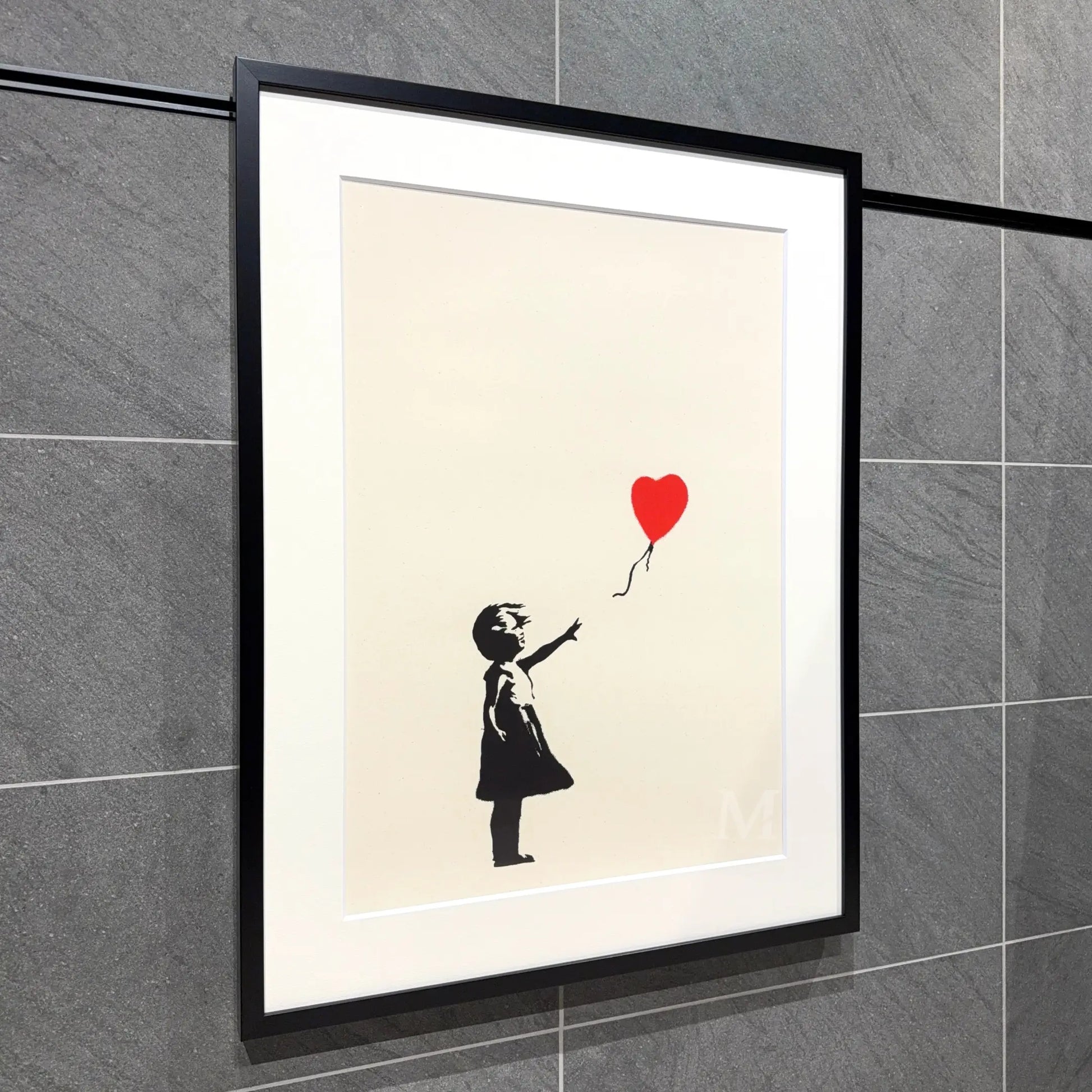 バンクシー (Banksy)「Girl with Balloon (RED)／WCP Reproduction