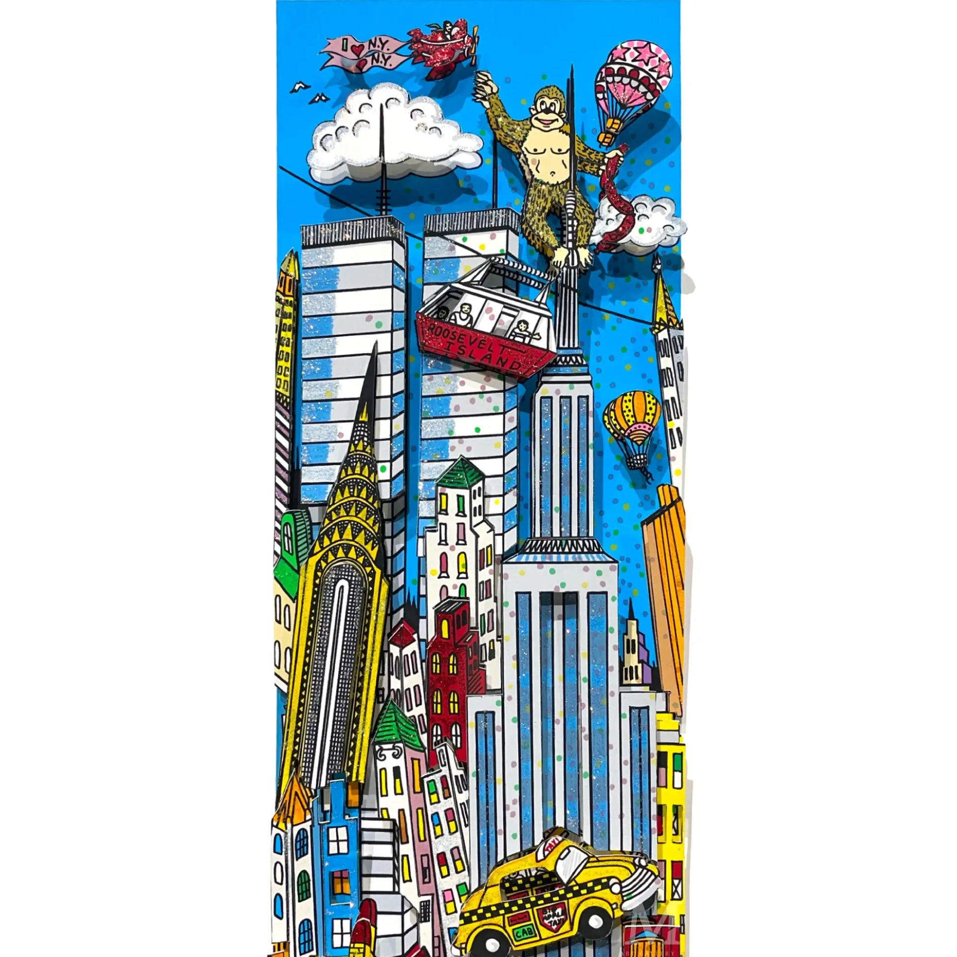 Charles Fazzino  チャールズファッジーノ　絵画 チャールズ・ファジーノ (Charles Fazzino)「A Slice of New York」ART