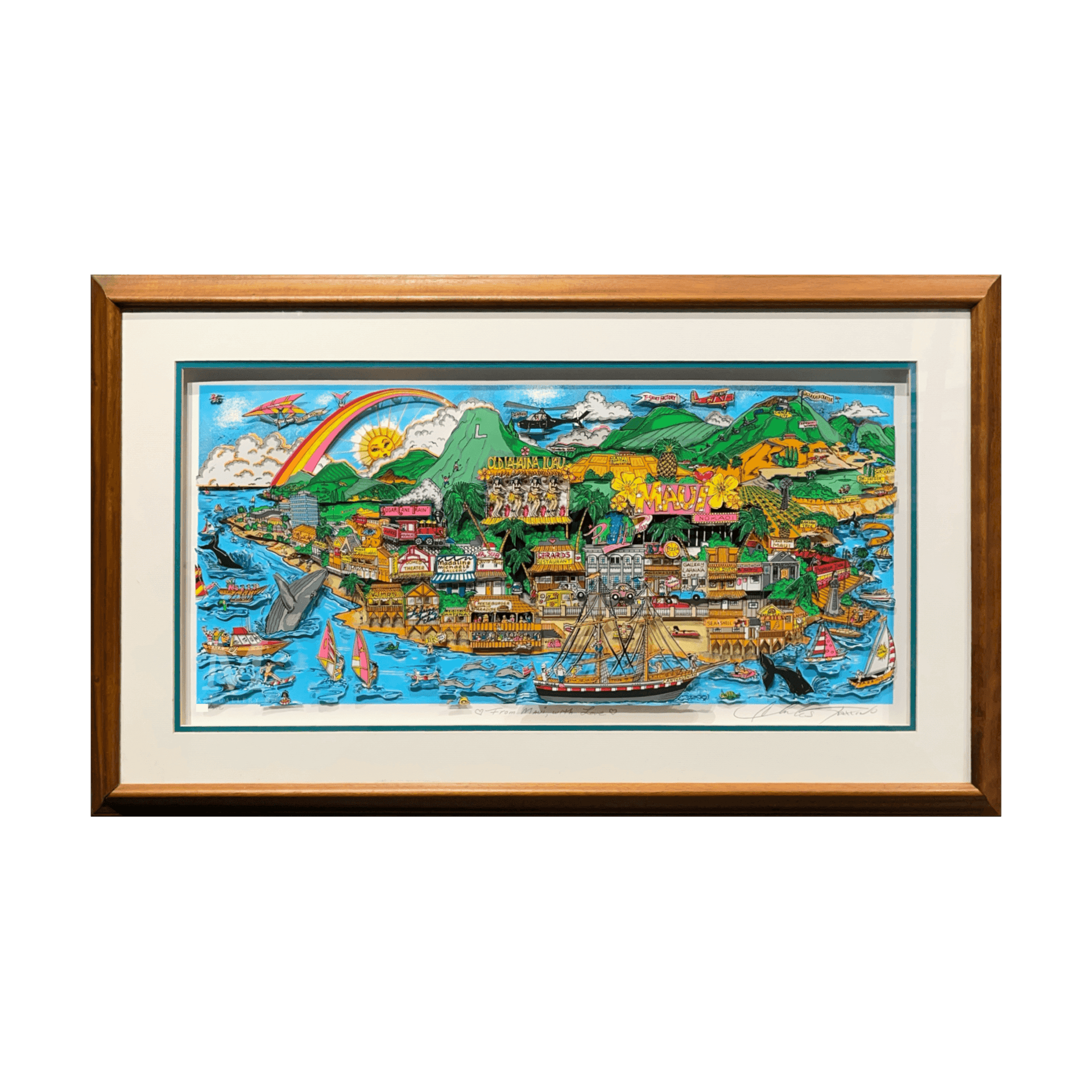 チャールズ・ファジーノ (Charles Fazzino)「From Maui with Love」ART