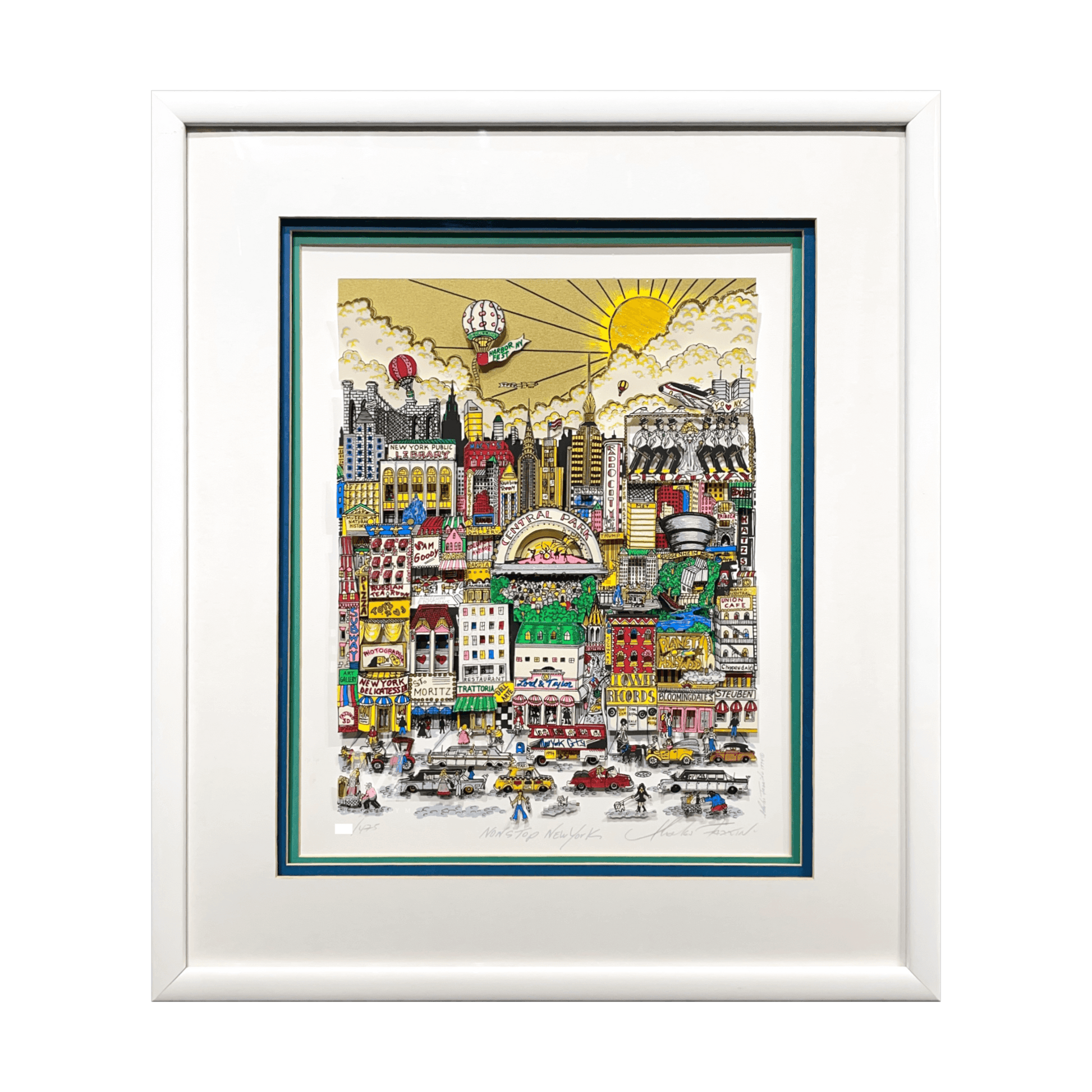 チャールズ・ファジーノ (Charles Fazzino)「Nonstop New York」ART