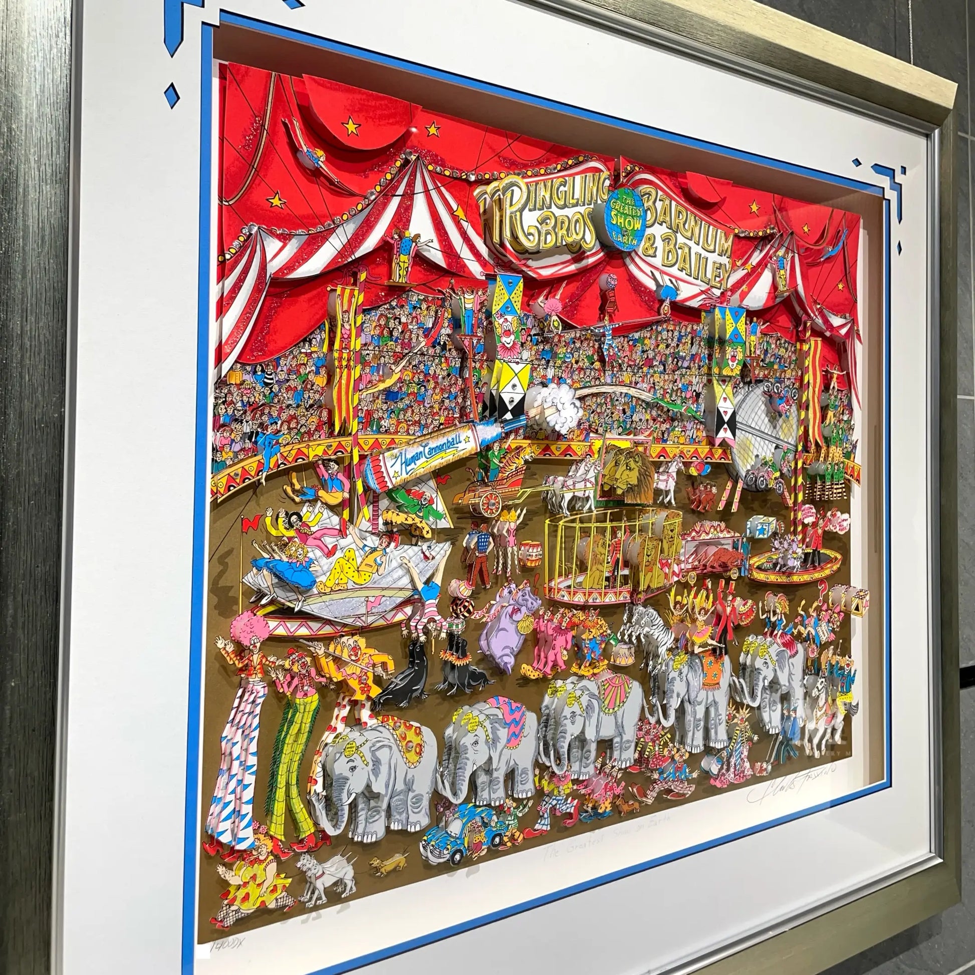 チャールズ・ファジーノ (Charles Fazzino)「The Greatest Show on チャールズ・ファジーノ (Charles Fazzino)「The Greatest Show on
