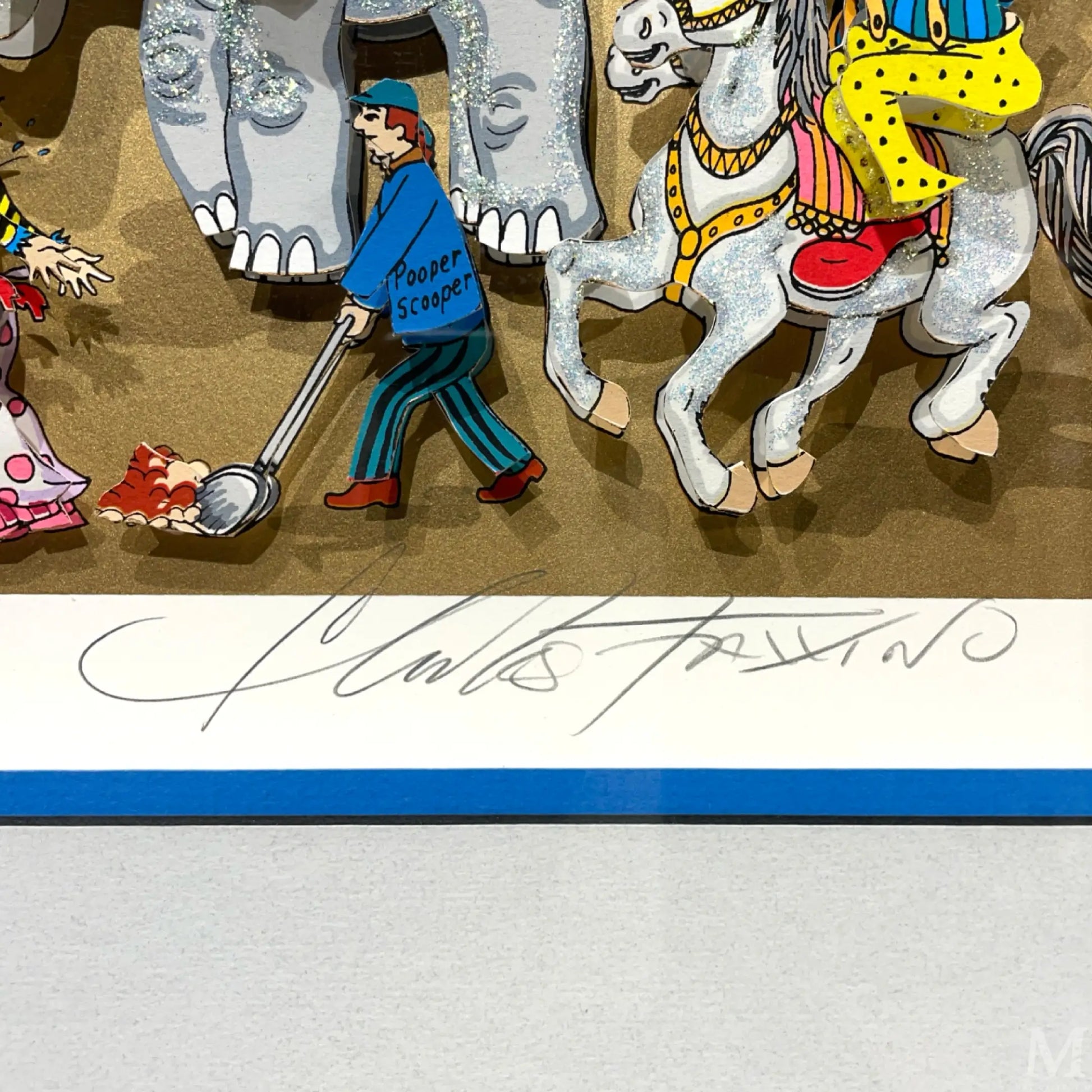 チャールズ・ファジーノ (Charles Fazzino)「The Greatest Show on チャールズ・ファジーノ (Charles Fazzino)「The Greatest Show on