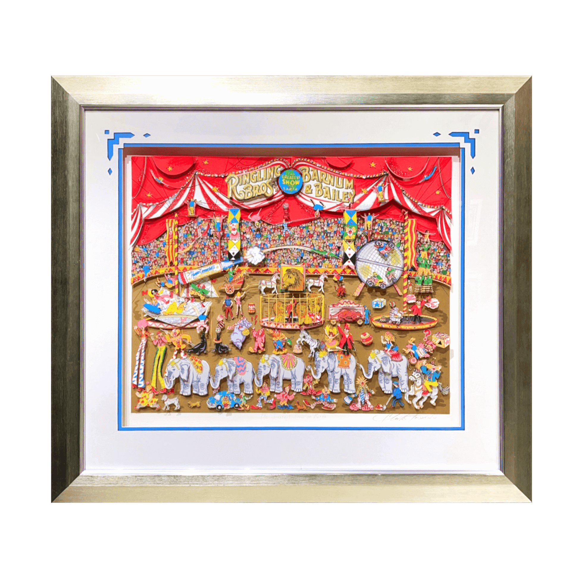 ファルシー(?) 絵 チャールズ・ファジーノ (Charles Fazzino)「The Greatest Show