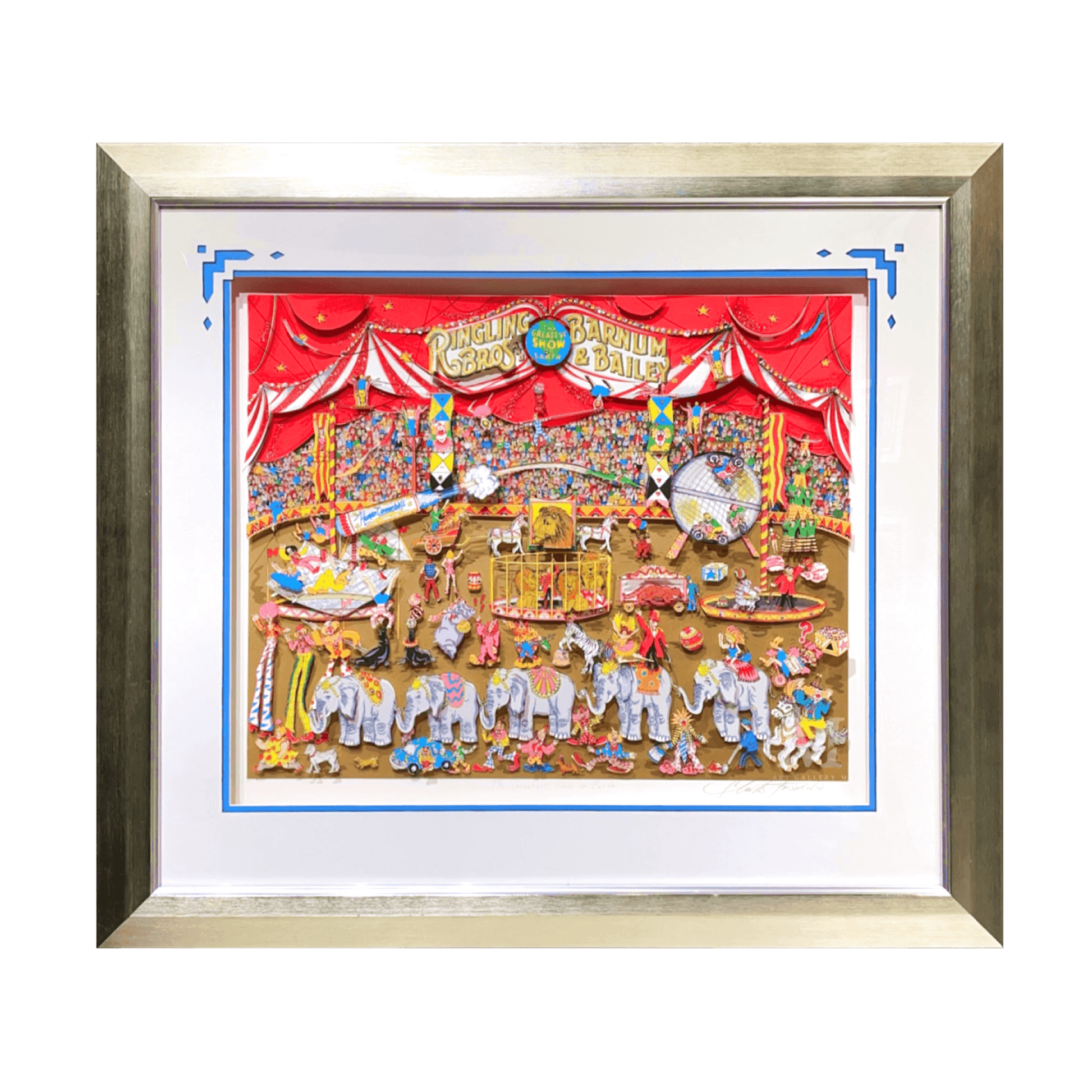 チャールズ・ファジーノ (Charles Fazzino)「The Greatest Show on チャールズ・ファジーノ (Charles Fazzino)「The Greatest Show on