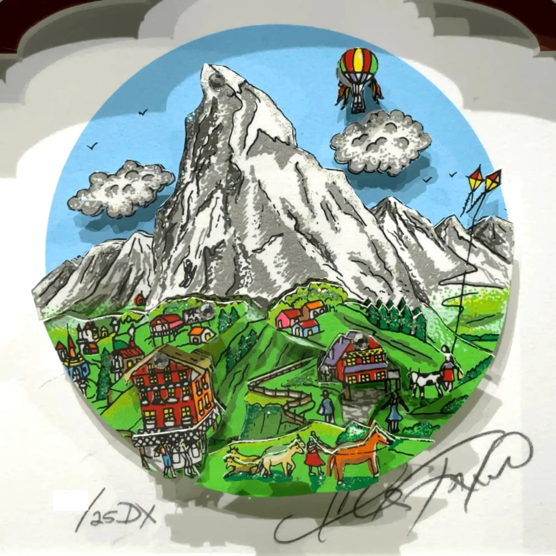 チャールズ・ファジーノ (Charles Fazzino)「The Matterhorn / Zermatt チャールズ・ファジーノ (Charles Fazzino)「The Matterhorn / Zermatt