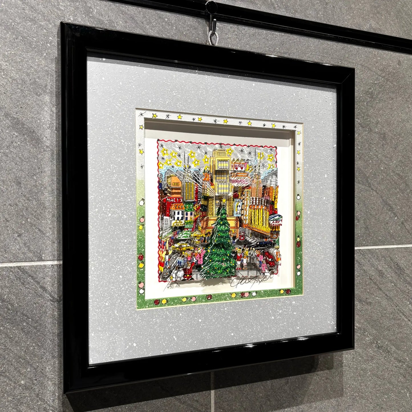 Charles Fazzino  チャールズファッジーノ　絵画 チャールズ・ファジーノ (Charles Fazzino)「Tis The Season