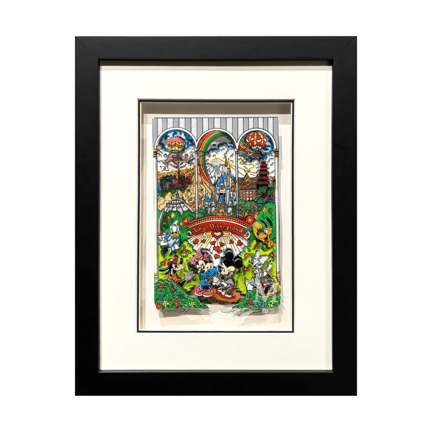 パディタン Charles Fazzino Charles Fazzino (チャールズ・ファジーノ)「TOKYO DISNEY」ART