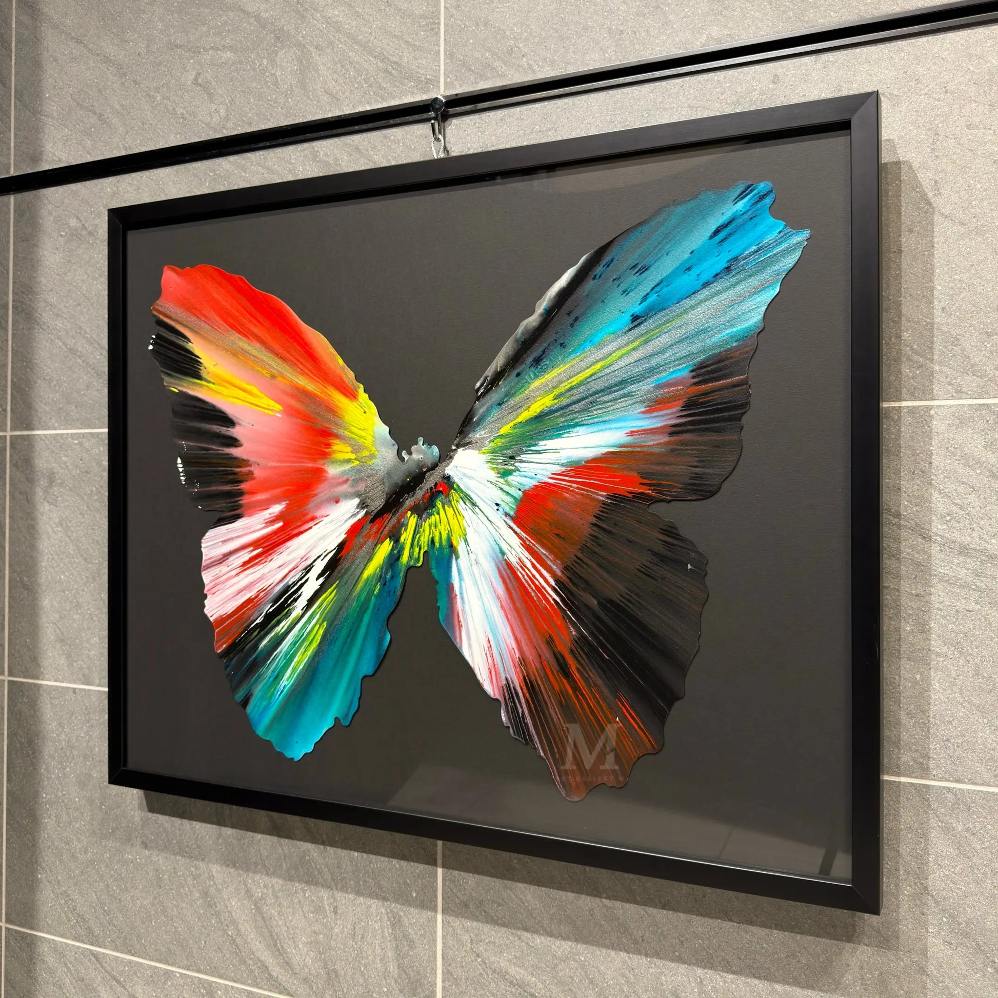 絵画 butterfly ダミアン・ハースト (Damien Hirst)「Spin Painting (Butterfly)」ART