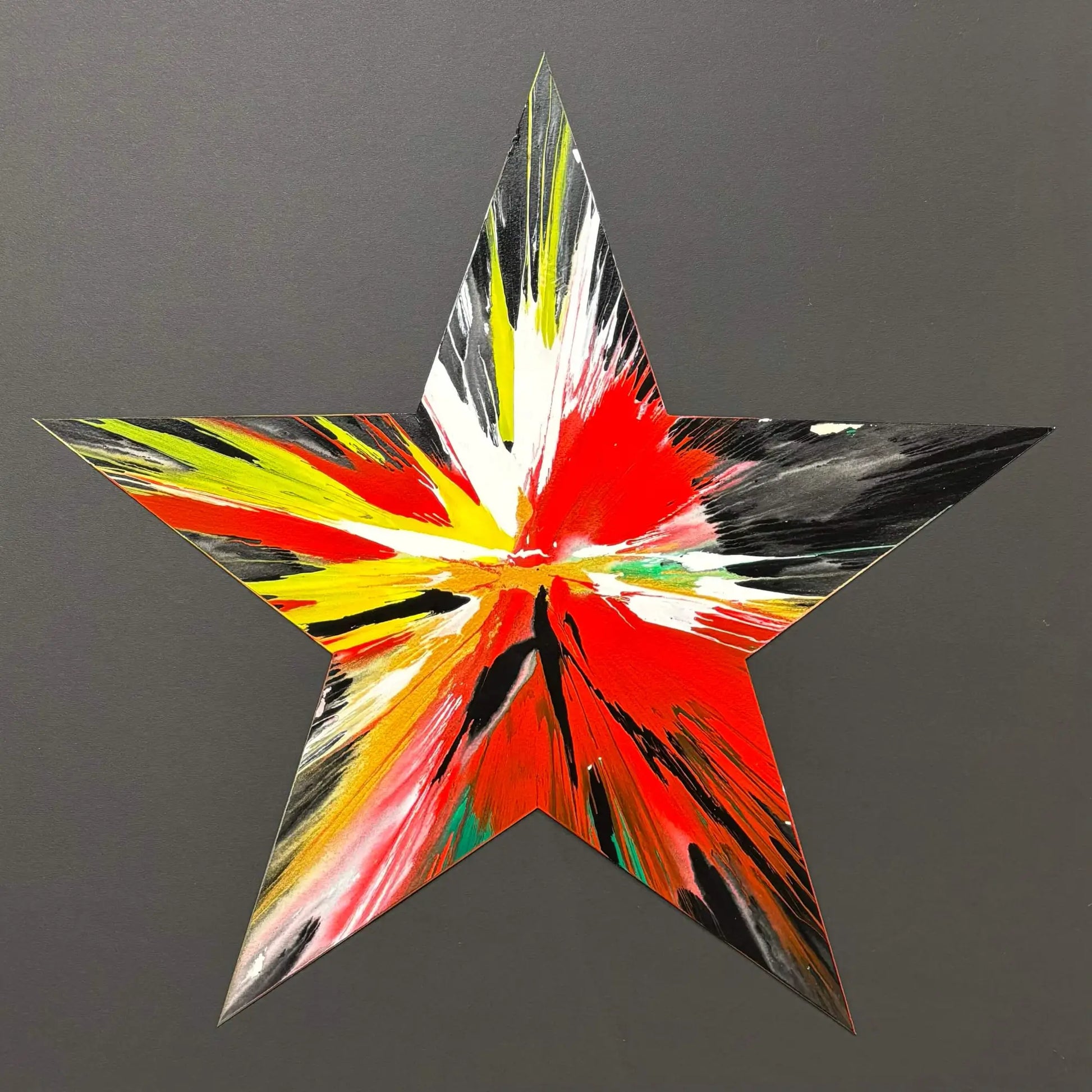 Damien Hirst ダミアン・ハースト 海外オークション【真作】 damienhirst-spinpaintingstar2-
