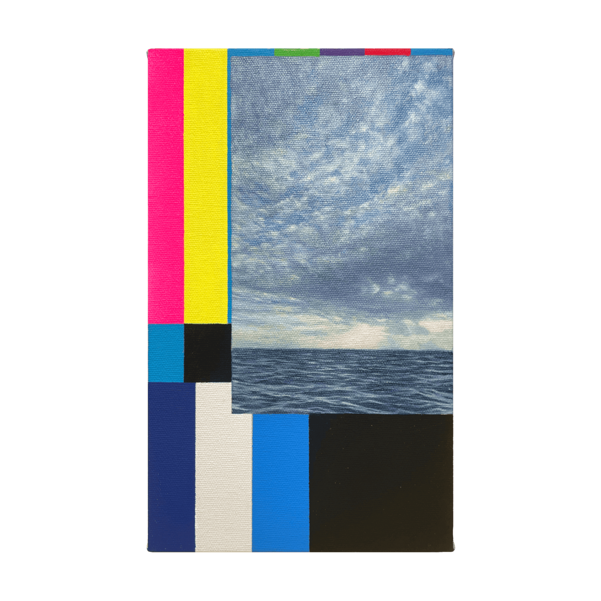 猪瀬直哉 (Naoya Inose)「Snap painting with color bar with the sea