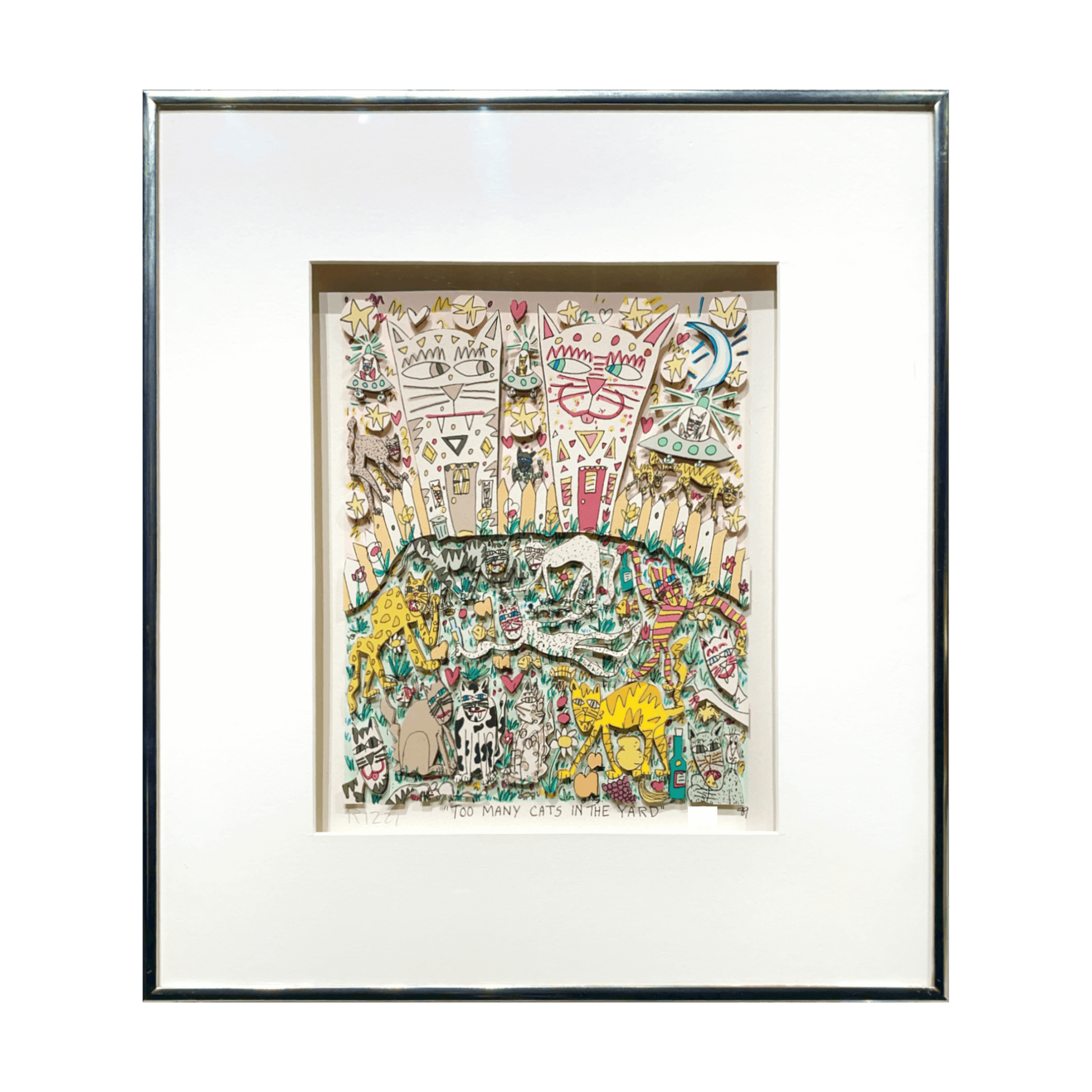 ジェームスリジィ James Rizzi James Rizzi (ジェームス・リジィ)「TOO MANY CATS IN THE YARD