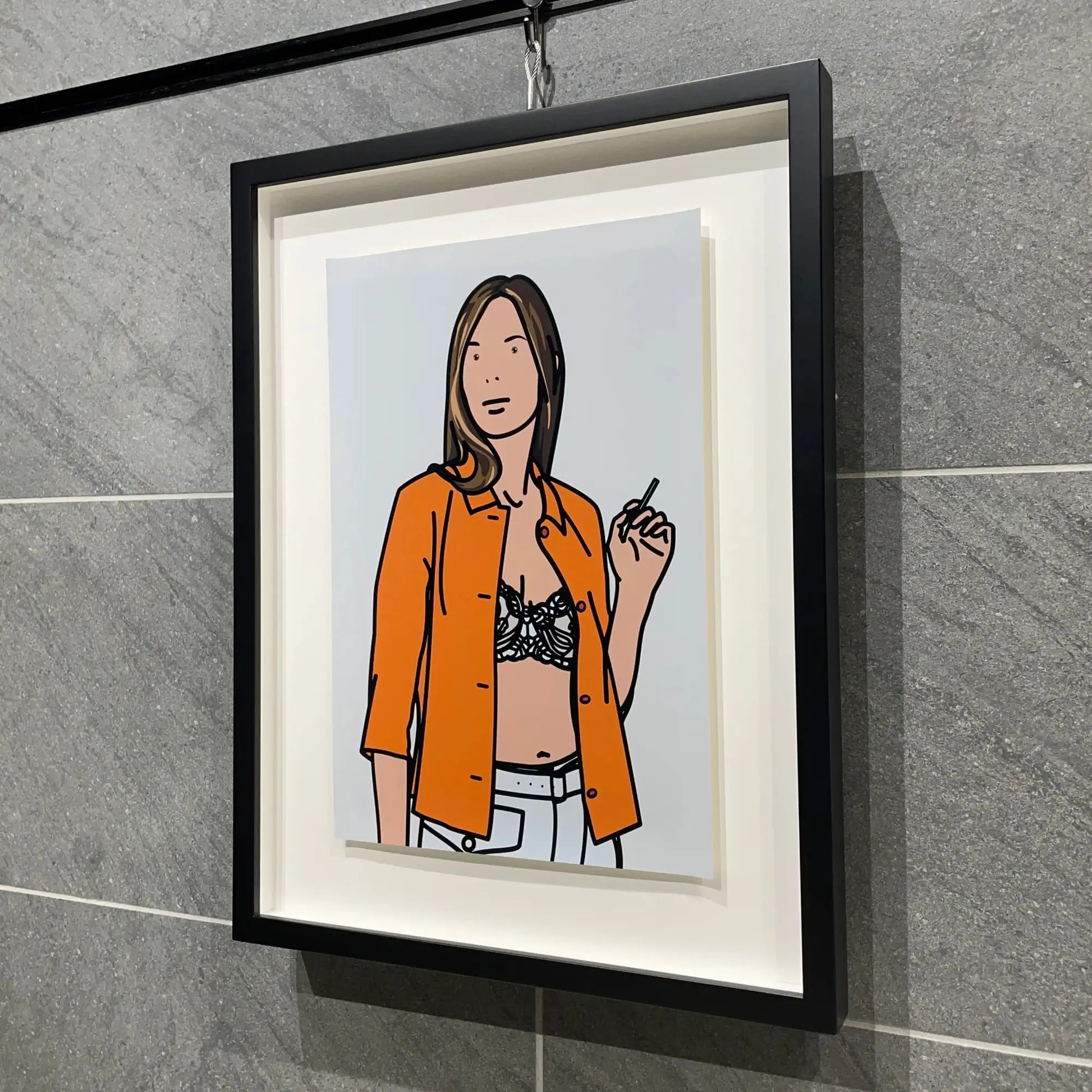 ジュリアン・オピー (Julian Opie)「Ruth smoking 1. 2005」ART GALLERY M ジュリアン・オピー (Julian Opie)「Ruth smoking 1. 2005」ART GALLERY M