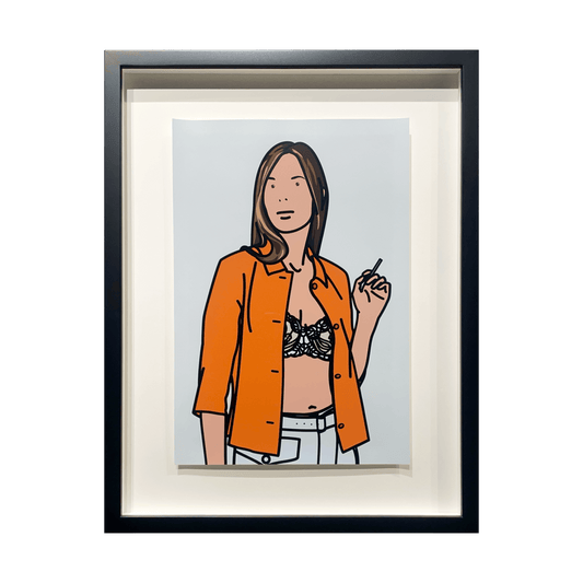 ジュリアン・オピー (Julian Opie)「Ruth smoking 1. 2005」ART GALLERY M ジュリアン・オピー (Julian Opie)「Ruth smoking 1. 2005」ART GALLERY M
