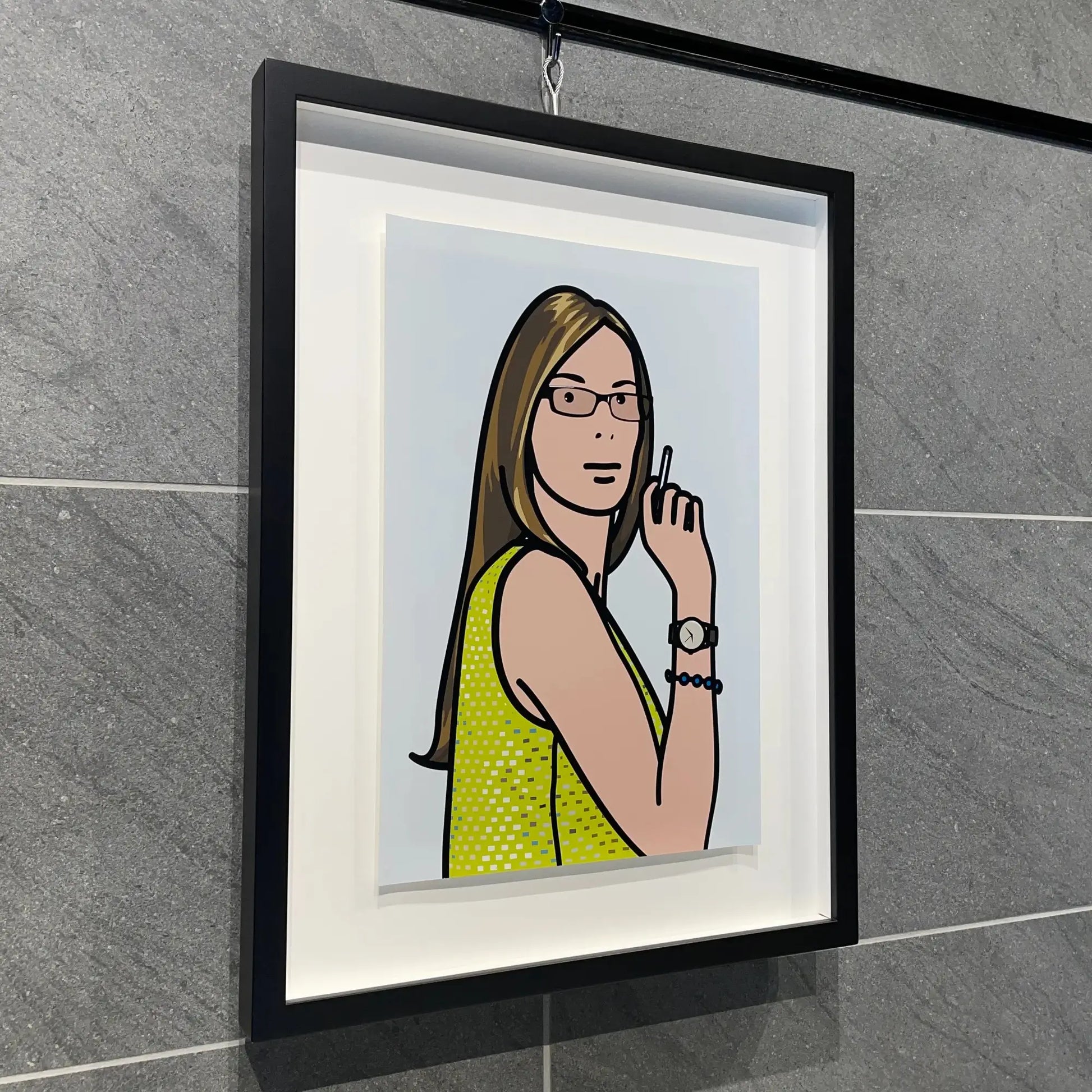 ジュリアン・オピー (Julian Opie)「Ruth smoking 2. 2005」ART GALLERY M ジュリアン・オピー (Julian Opie)「Ruth smoking 2. 2005」ART GALLERY M