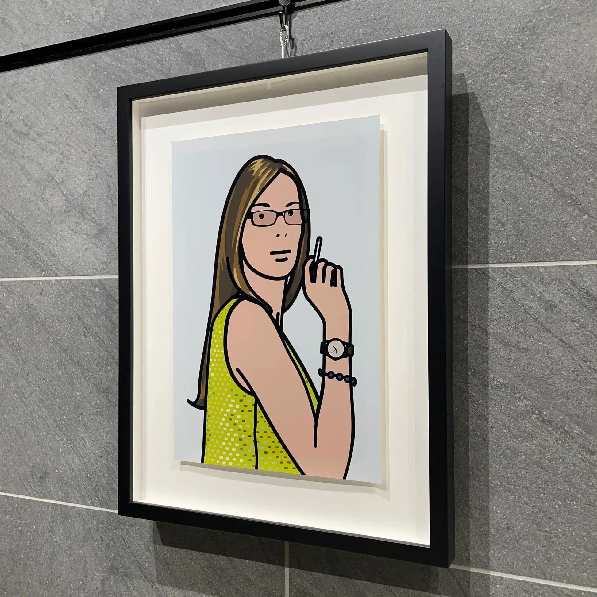 ジュリアン・オピー (Julian Opie)「Ruth smoking 2. 2005」ART GALLERY M ジュリアン・オピー (Julian Opie)「Ruth smoking 2. 2005」ART GALLERY M
